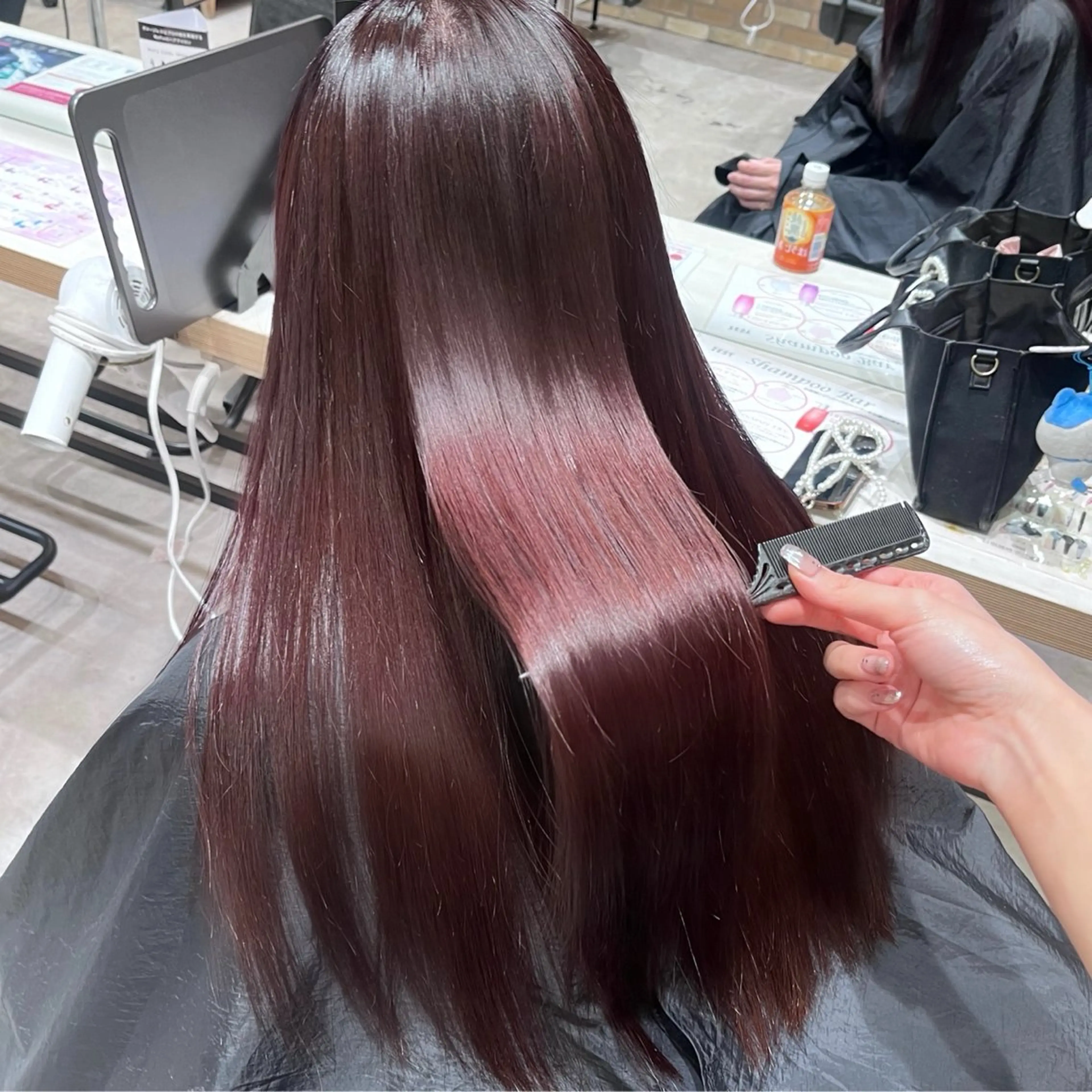 ロング カラー ベージュカラー ピンクカラー ピンクベージュ ヘアカラー トリートメント 🩶レイナ🩶 color/nailのヘアスタイル