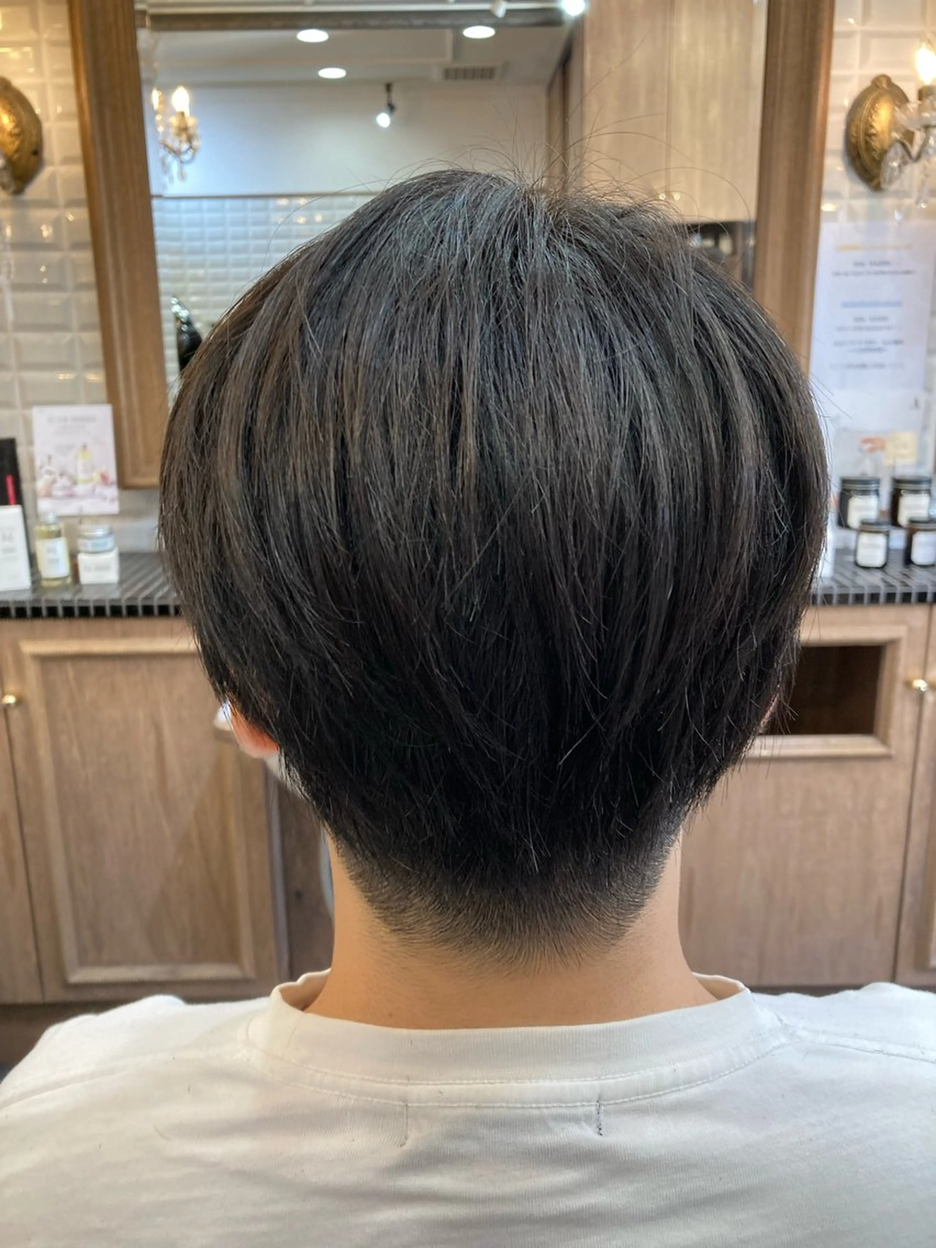 ミディアム メンズ カット トリートメント ルピナス中田店長 山口大地のヘアスタイル