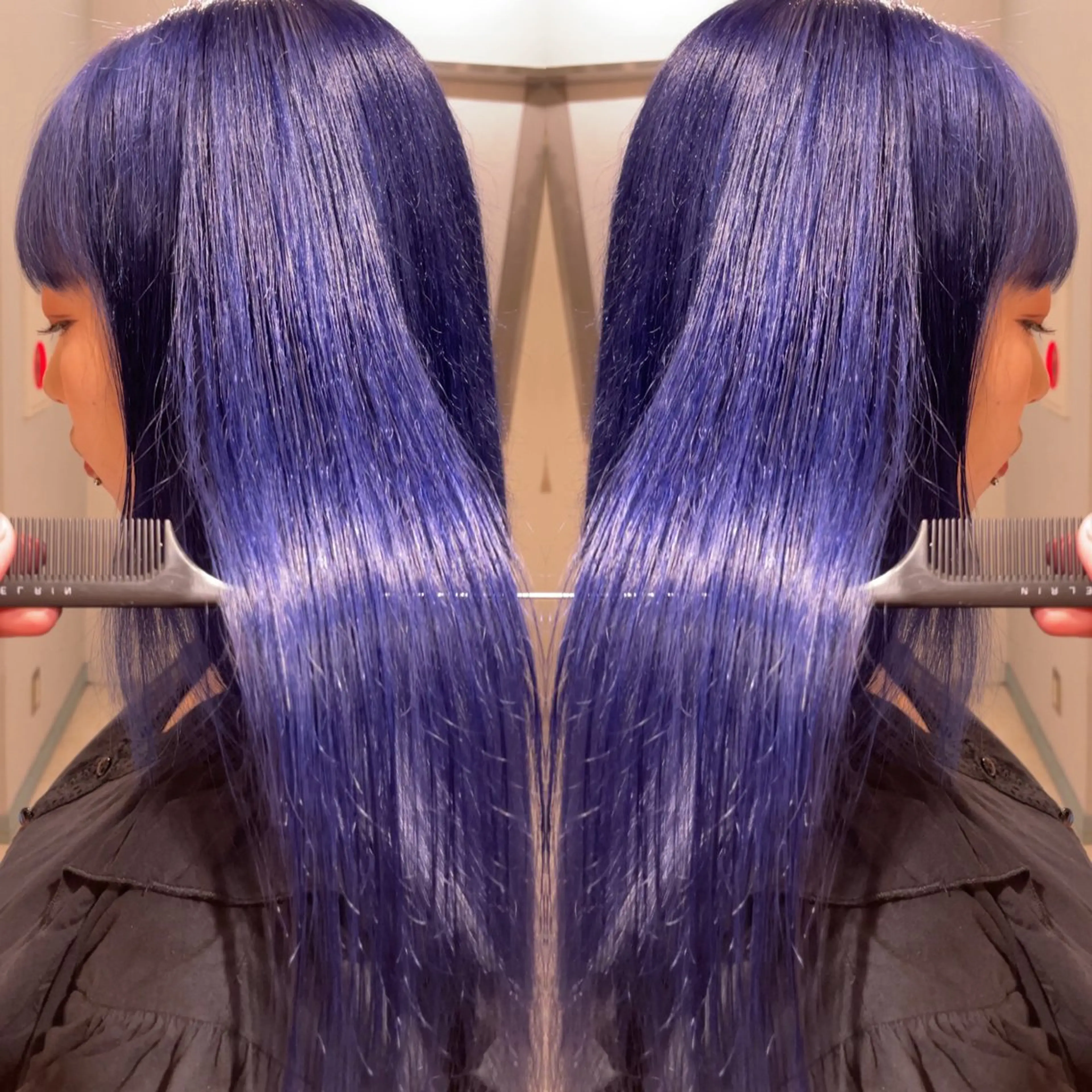 カラー 🥇KEN /レイヤー/艶カラーのヘアスタイル