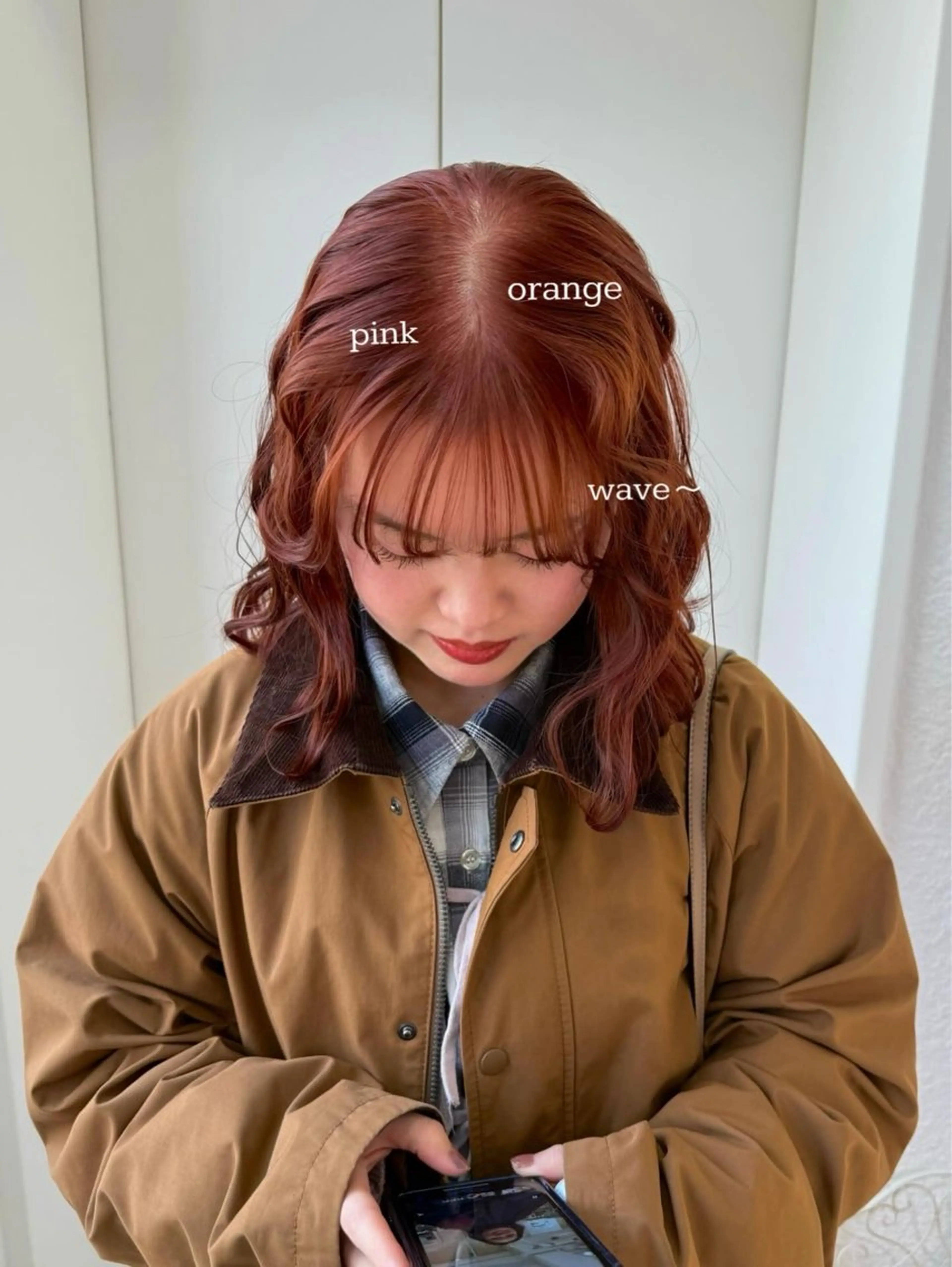 ミディアム ヘアカラー トリートメント 髪質改善”艶"カラー 🤍Hono🇰🇷のヘアスタイル