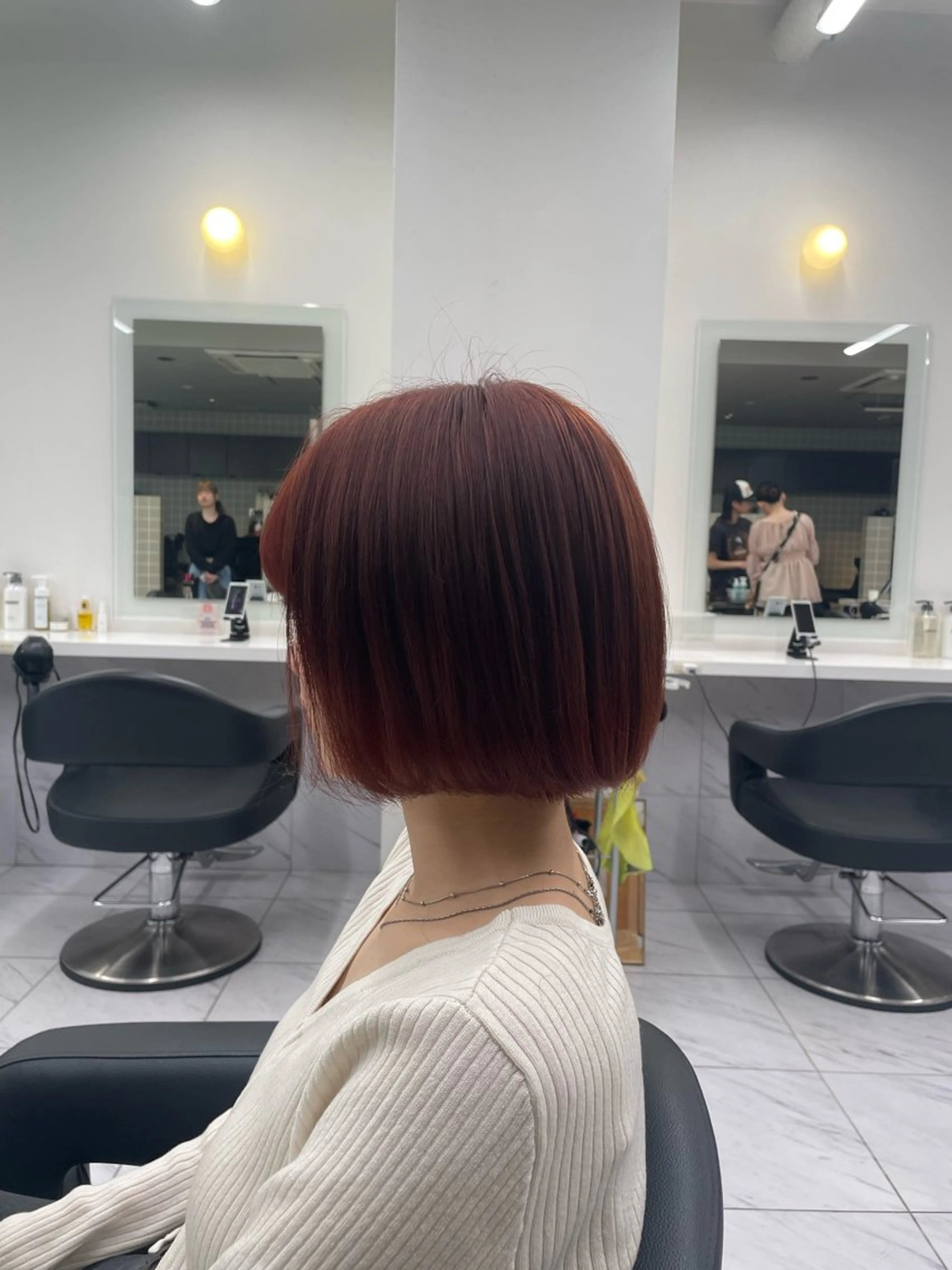 ミディアム カラー ヘアアレンジ ヘアカラー トリートメント ヘアセット 💗横浜美容室 💗HARUNAのヘアスタイル