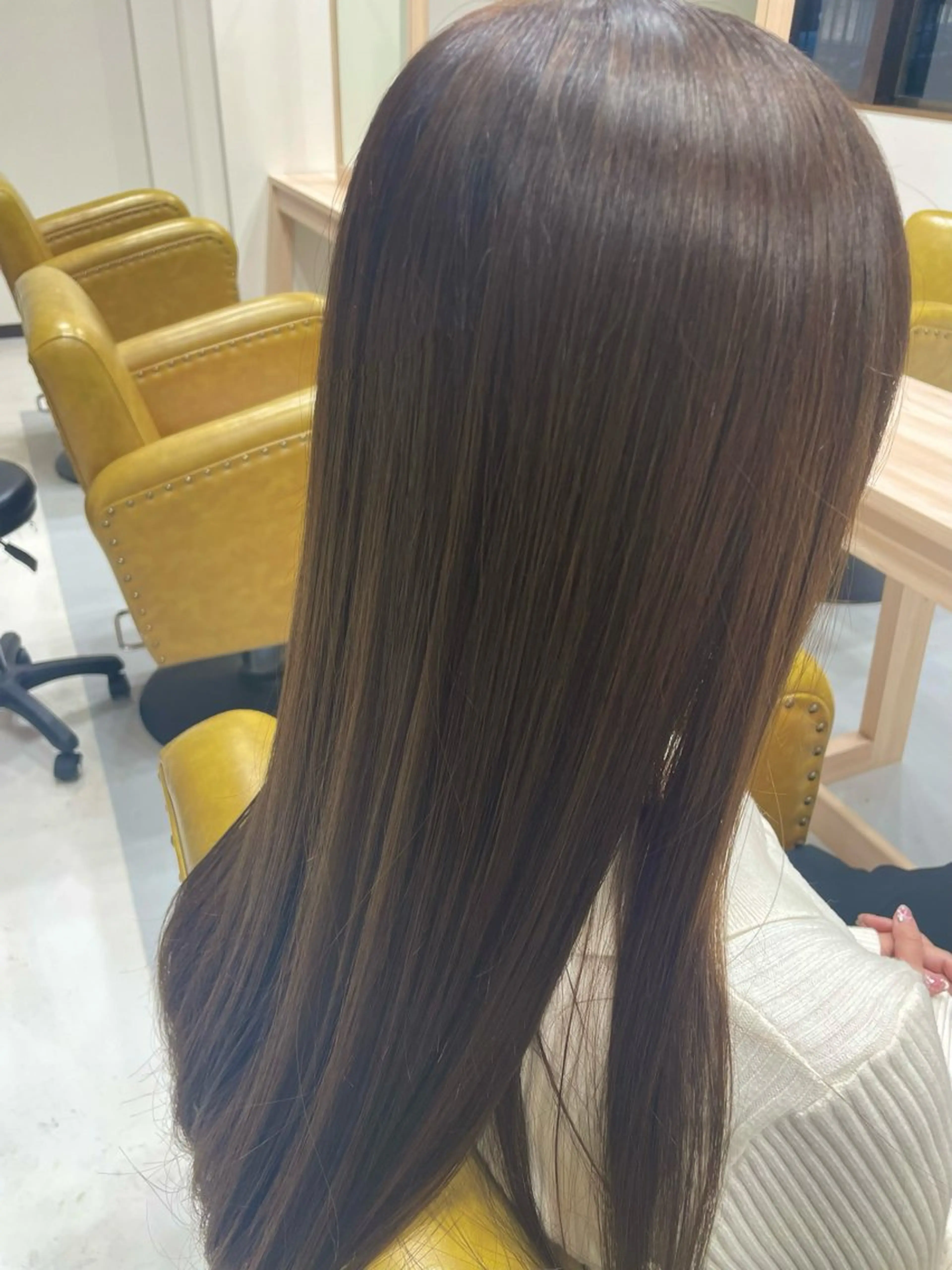 ロング カラー 大内 カオリのヘアスタイル