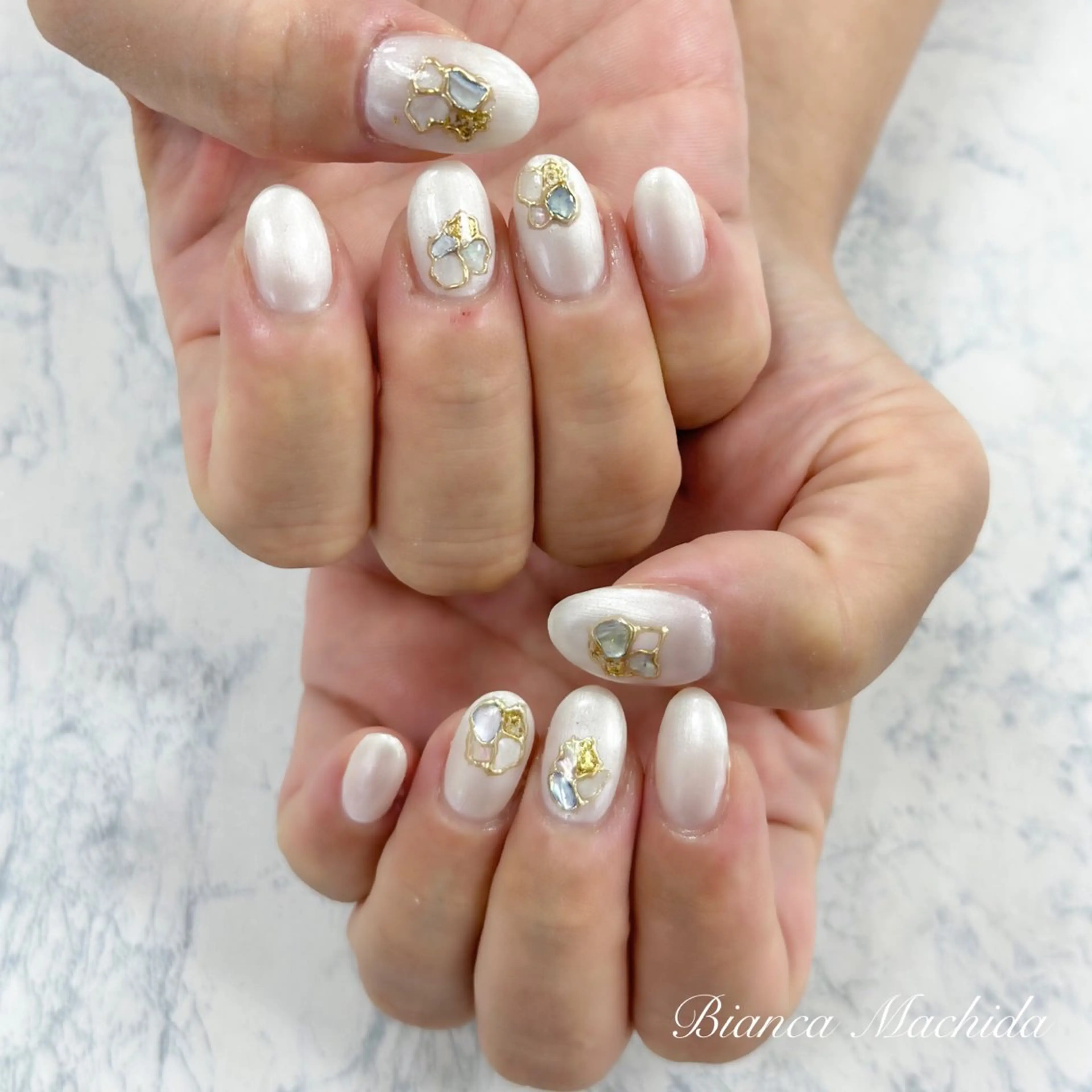 ネイル ハンドネイル Bianca👼🏻 OIKAWAのネイルデザイン