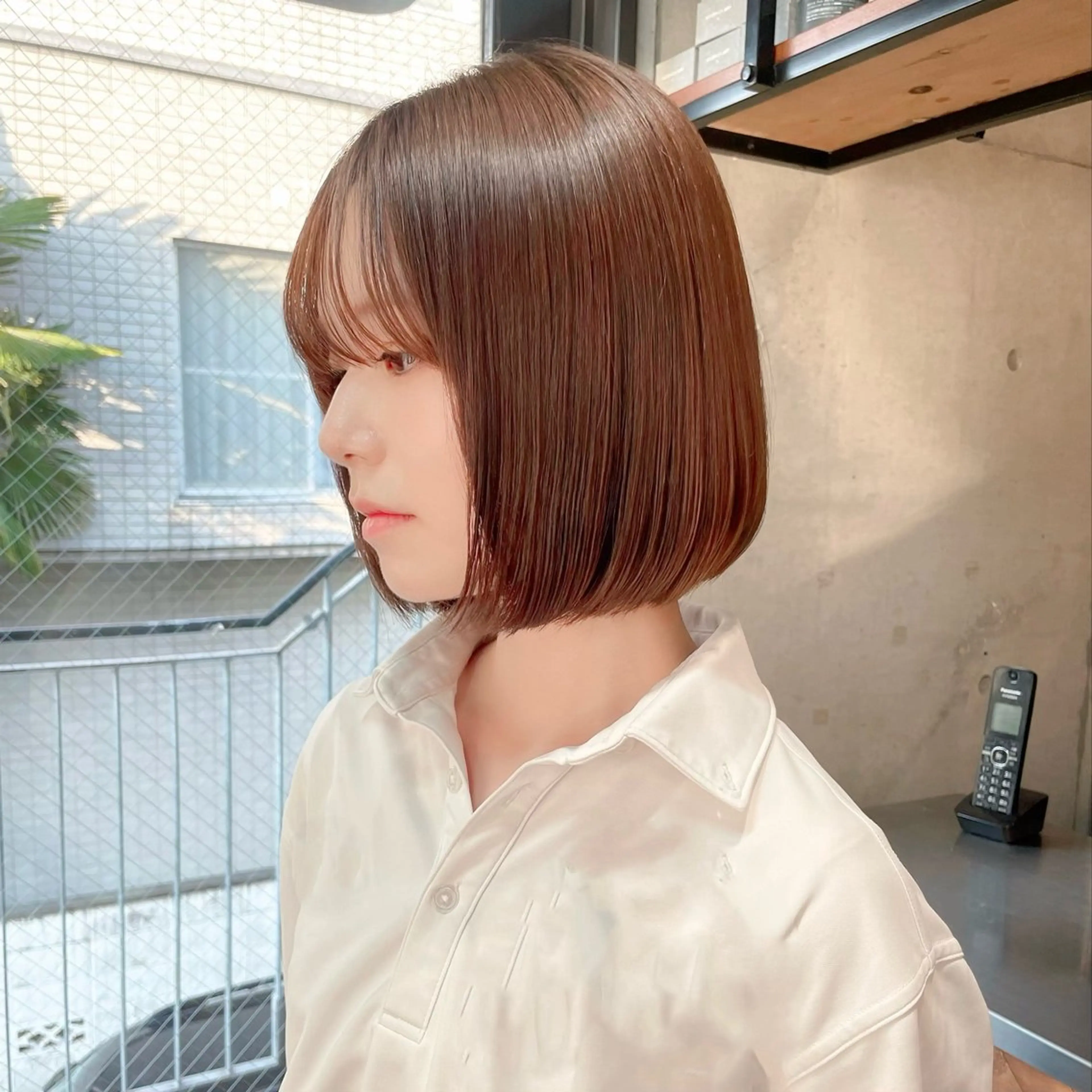 髪質改善カラー&ケアトリートメントの写真