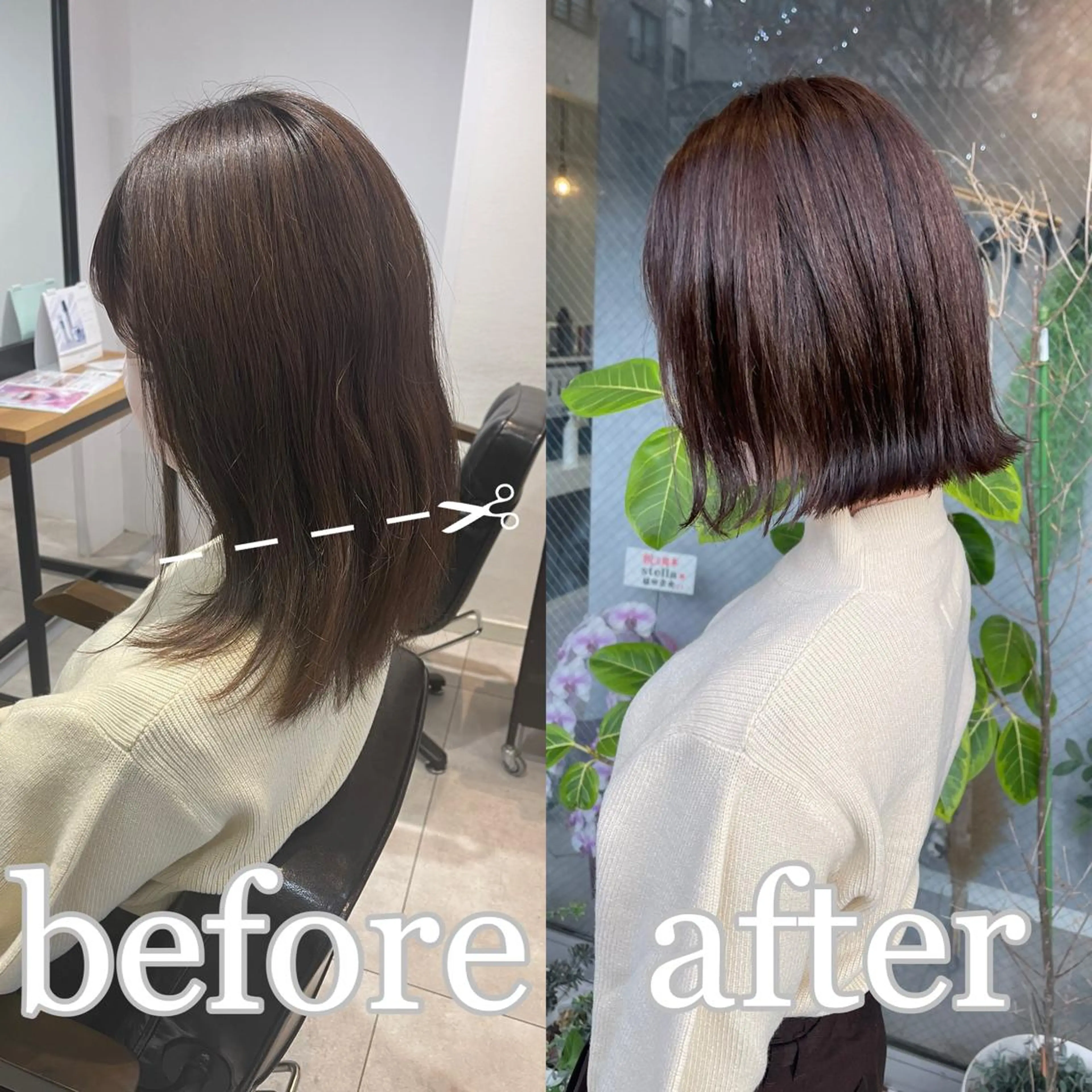 ミディアム カット ヘアカラー StellA所属・アートディレクター ワダヒサノリのヘアスタイル