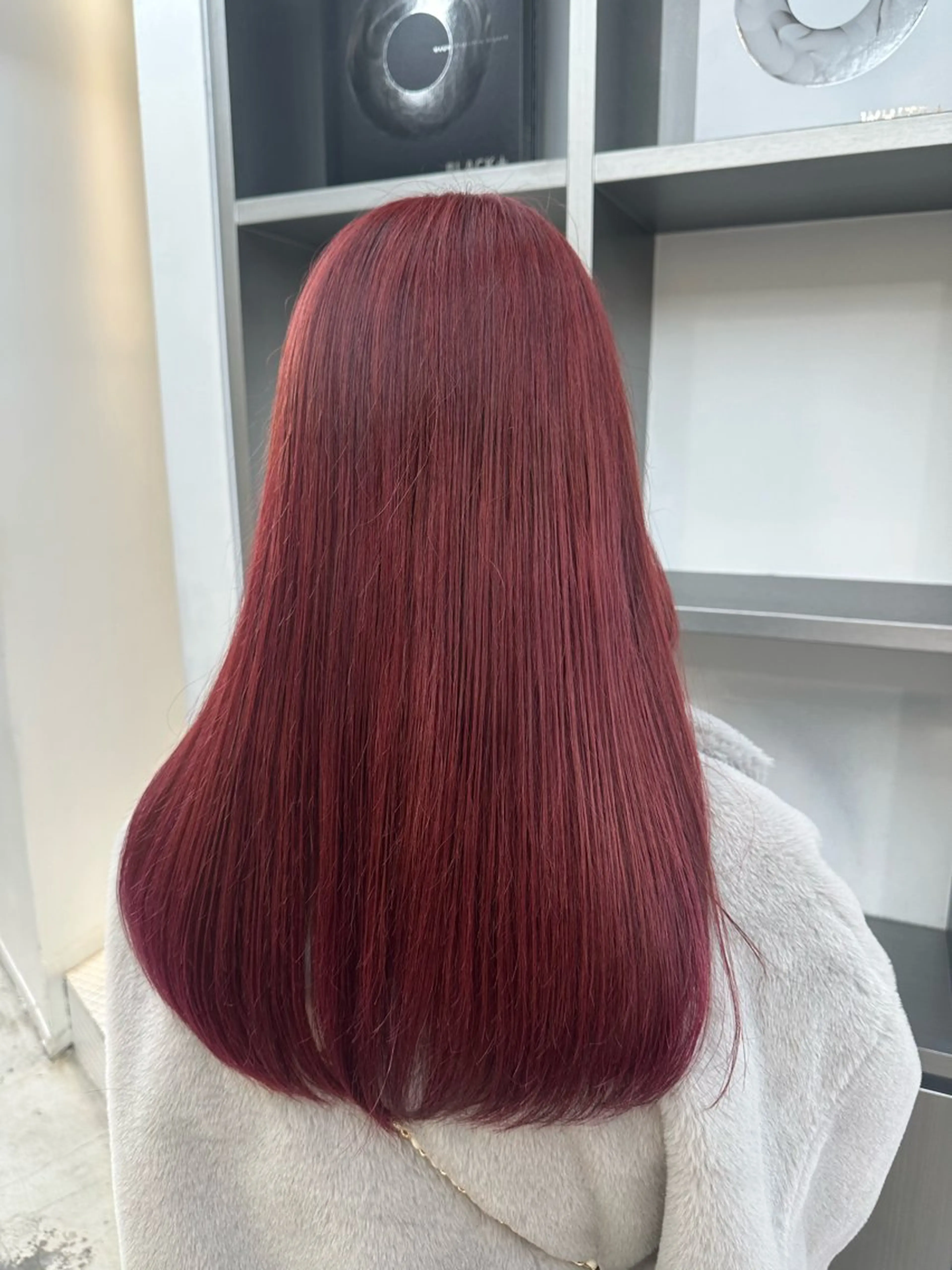 セミロング カラー パーマ ヘアアレンジ 暖色💖ツヤ髪💖 masae🌼のヘアスタイル