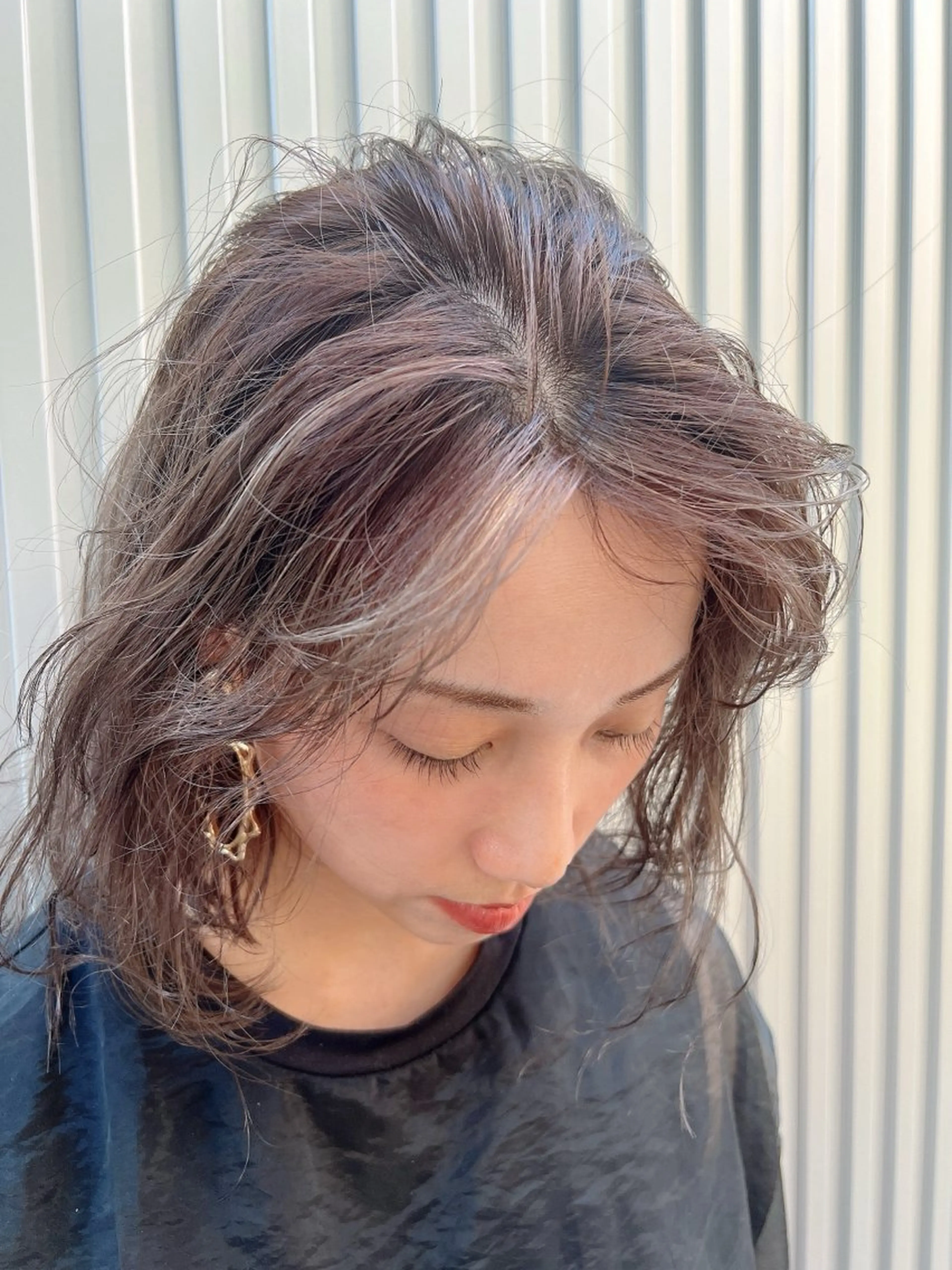 カラー ハイライトカラー ハイトーン /愛子のヘアスタイル