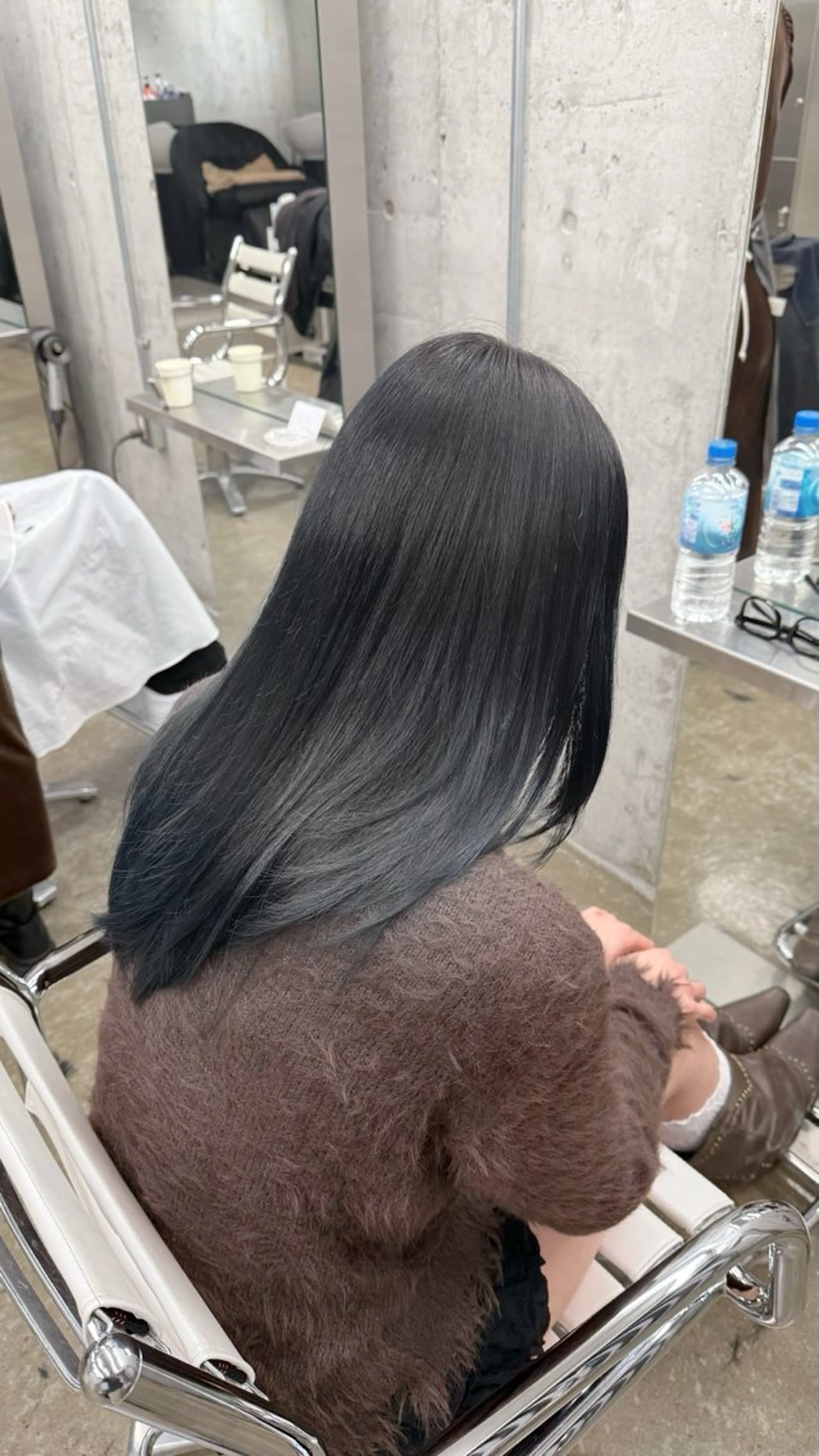 ミディアム カラー カット ヘアカラー トリートメント 高橋大樹/グレージュ 透明感/髪質改善のヘアスタイル