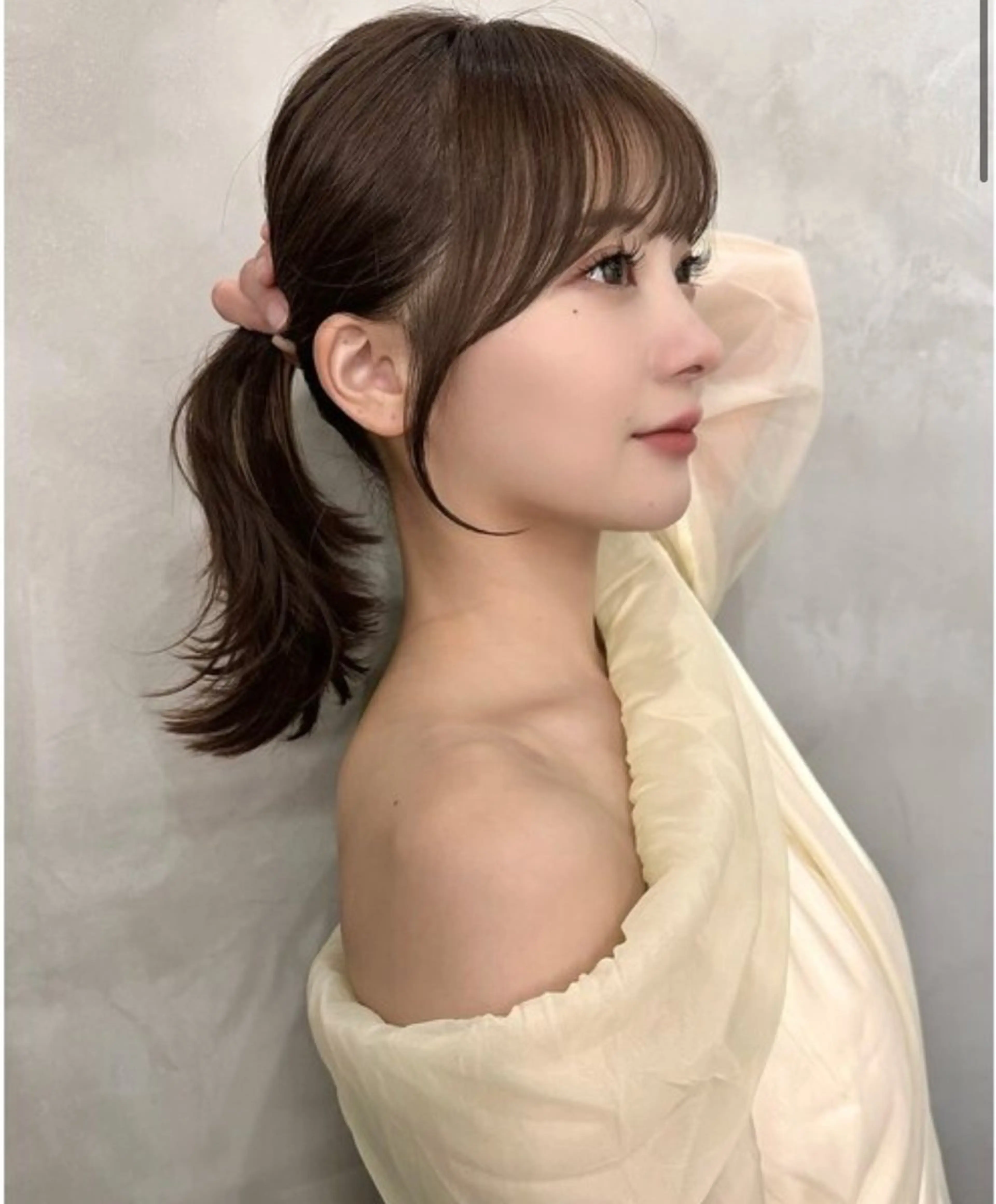 【リピート多数☆】韓国風顔周りカット+カラー+トリートメントの写真