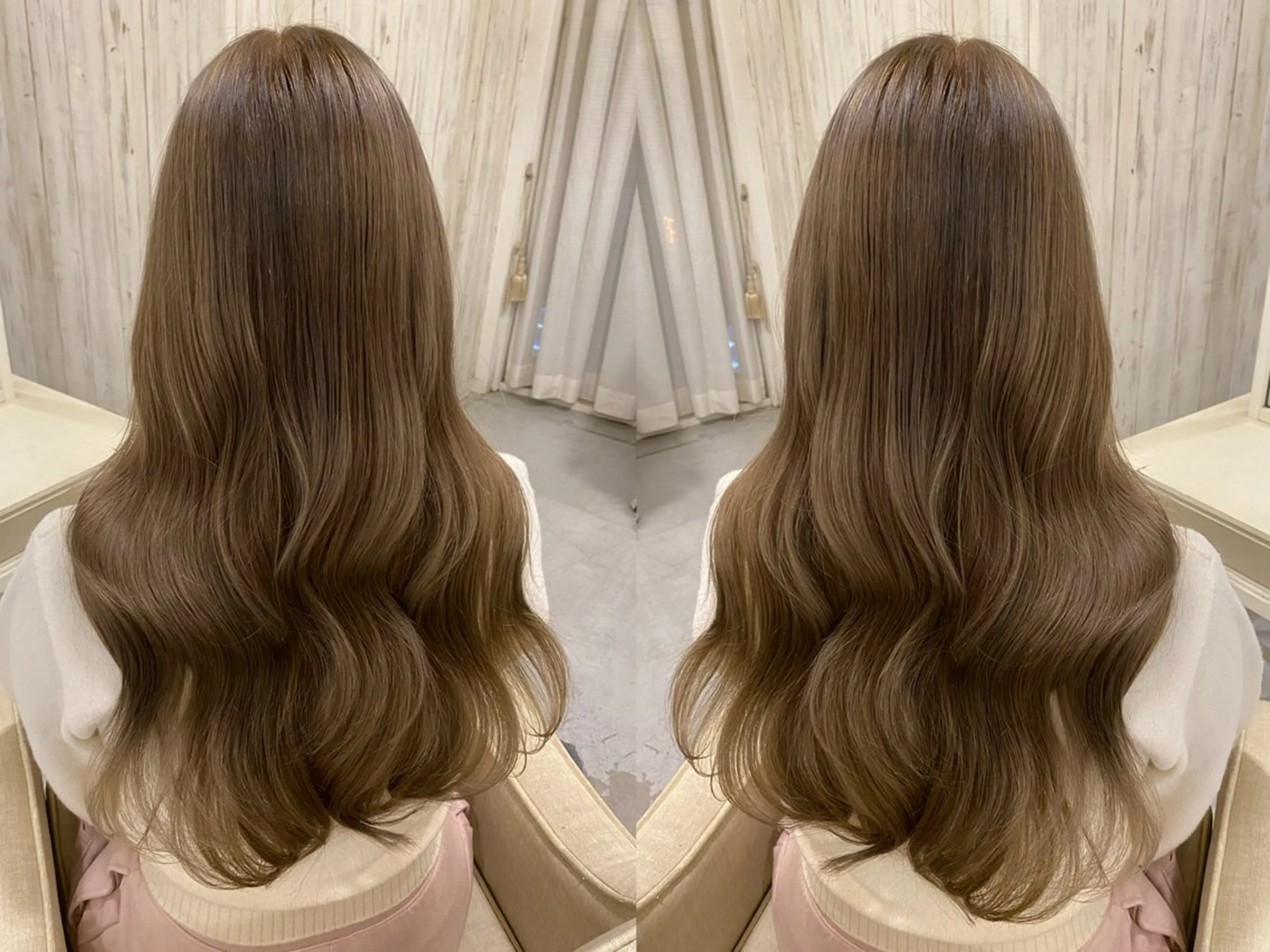 ロング カット ヘアカラー トリートメント AKANE 【zina新宿】のヘアスタイル