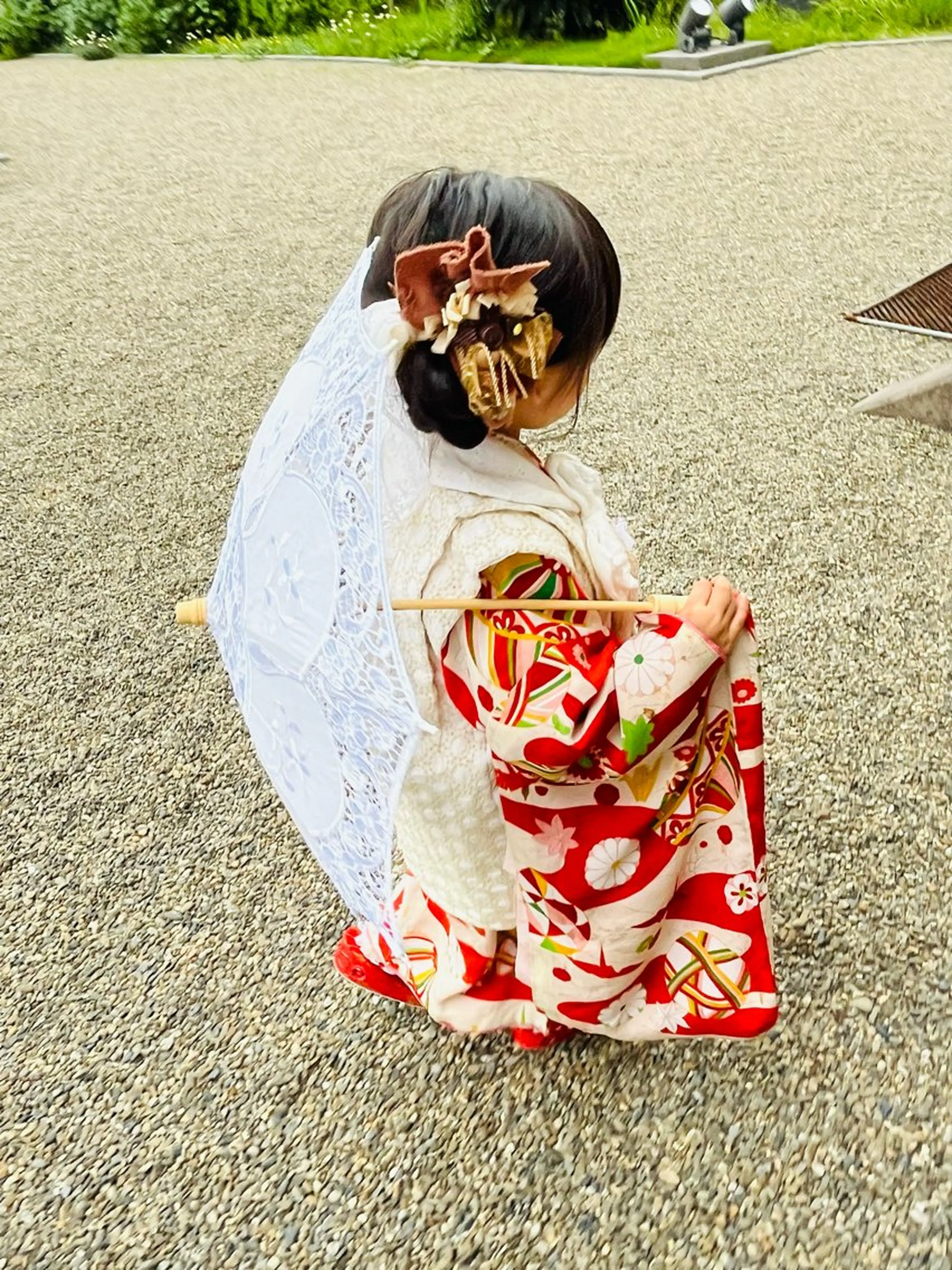 七五三【3歳着物】ヘアセットメイク着付けの写真