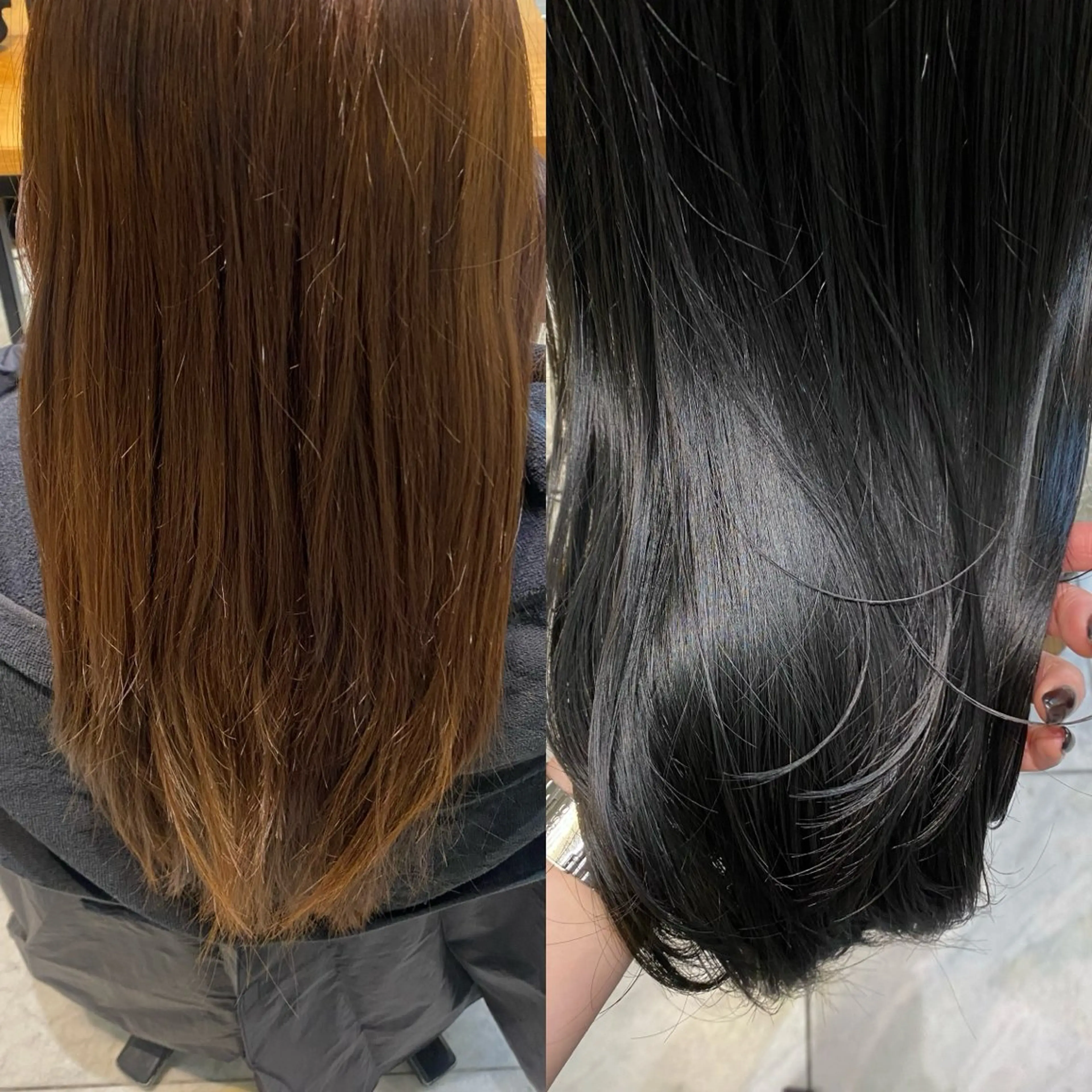 セミロング カラー ヘアカラー トリートメント Lidee neoのヘアスタイル