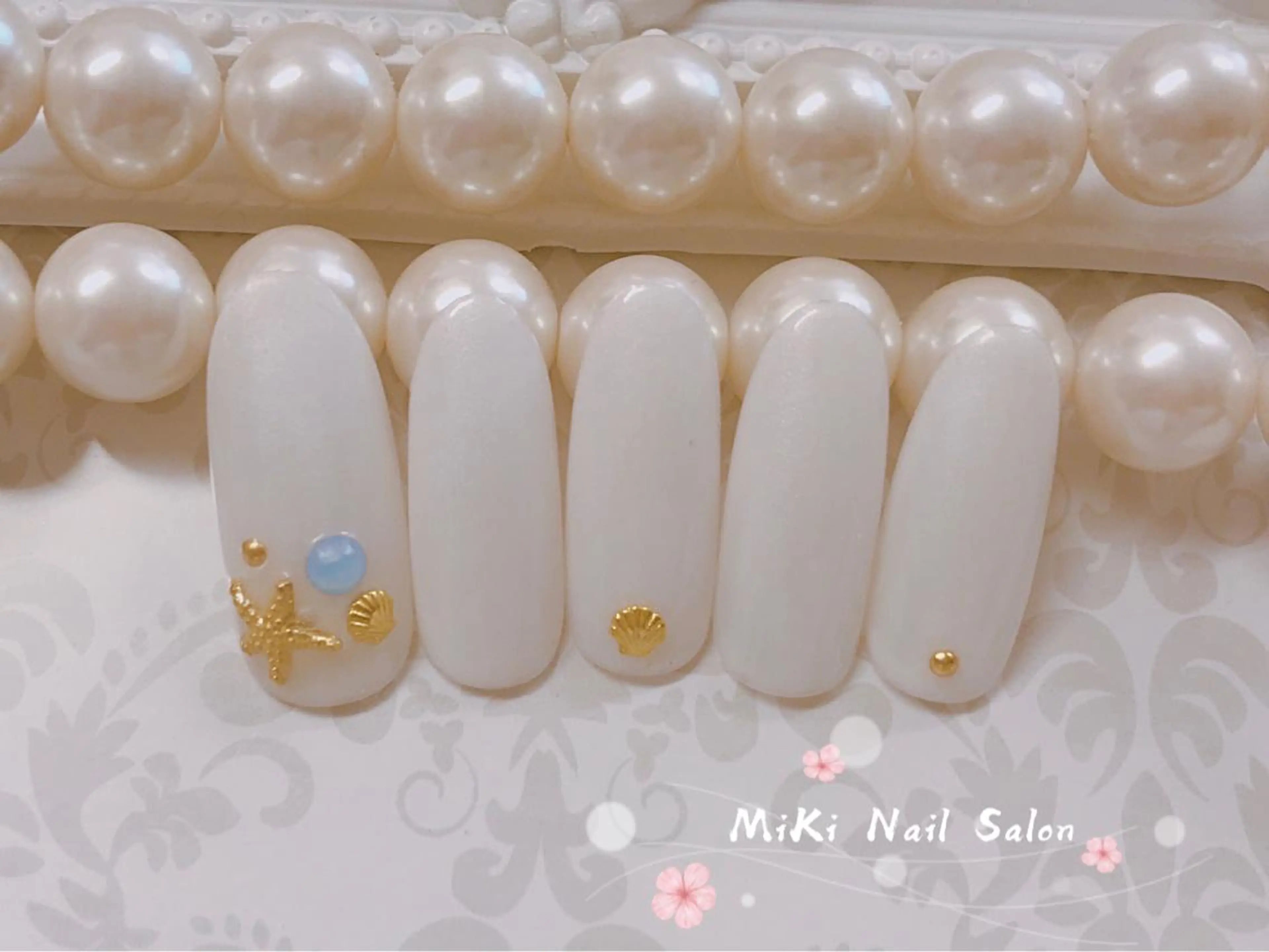 ネイル MiKi Nai池袋 長さだし得意のネイルデザイン