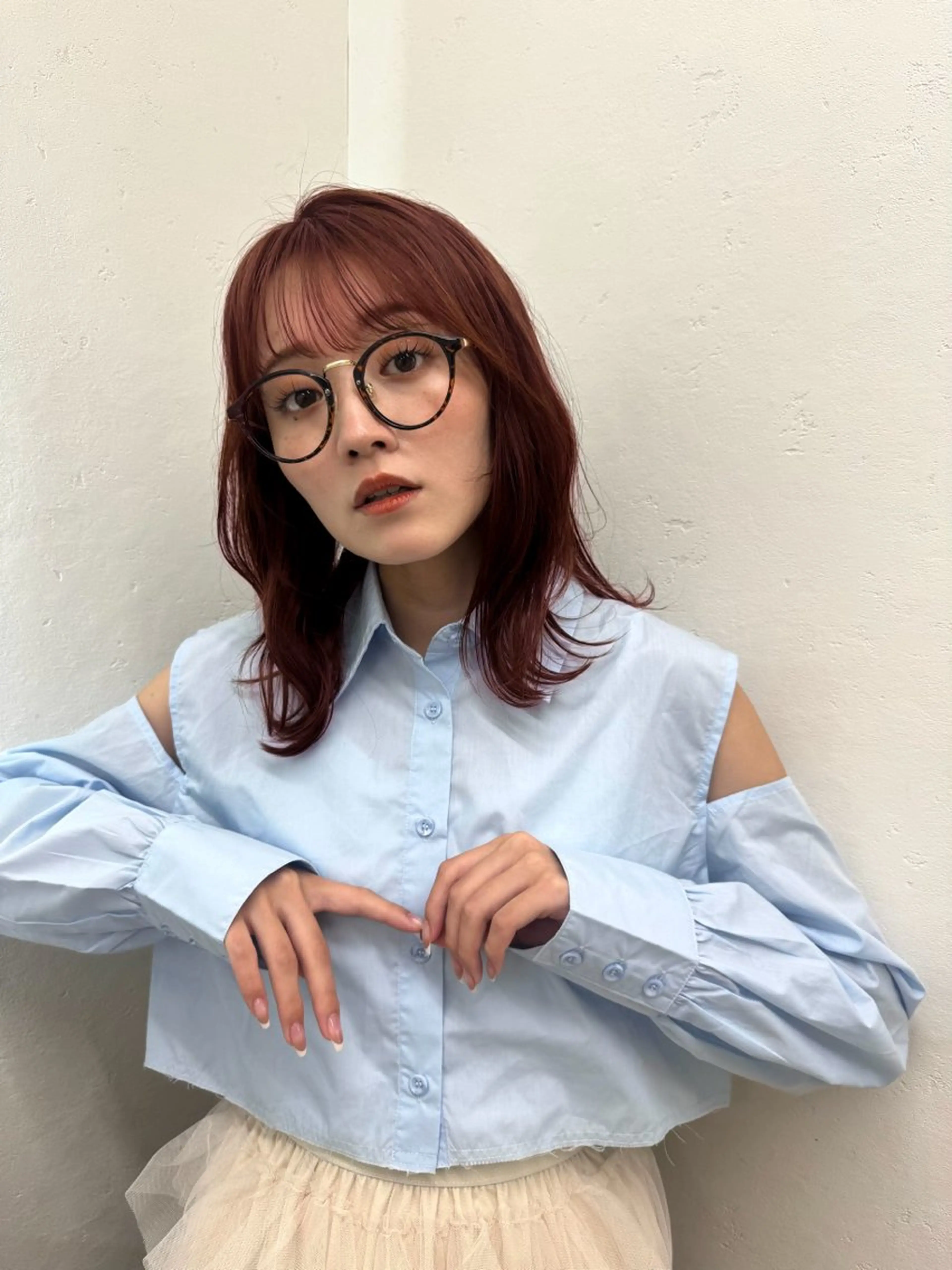 ミディアム 艶髪／レイヤー／ 透明感🎀／MARIのヘアスタイル