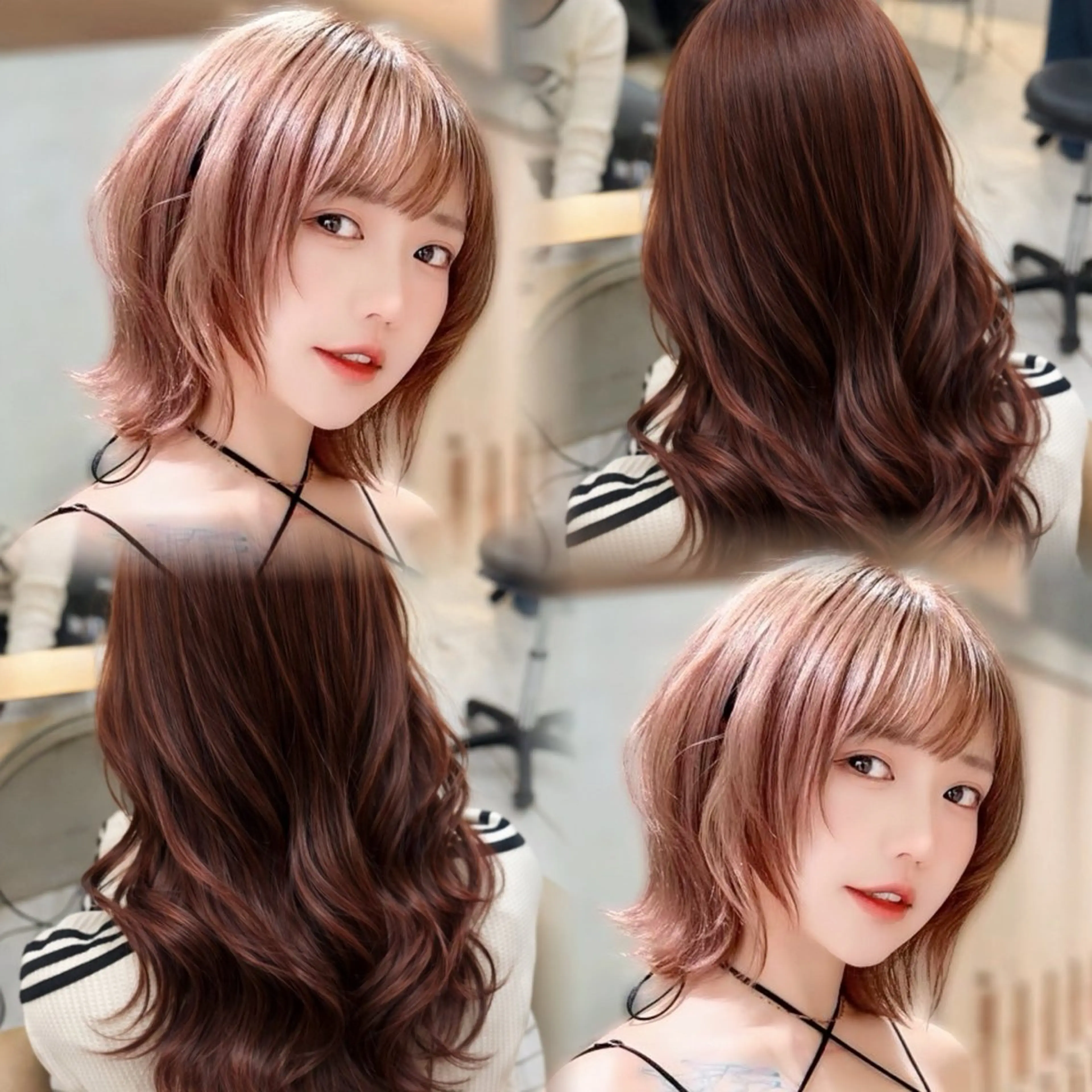 カラー カット ヘアカラー トリートメント 顔周り/韓国レイヤー /髪質改善/小原幹太のヘアスタイル