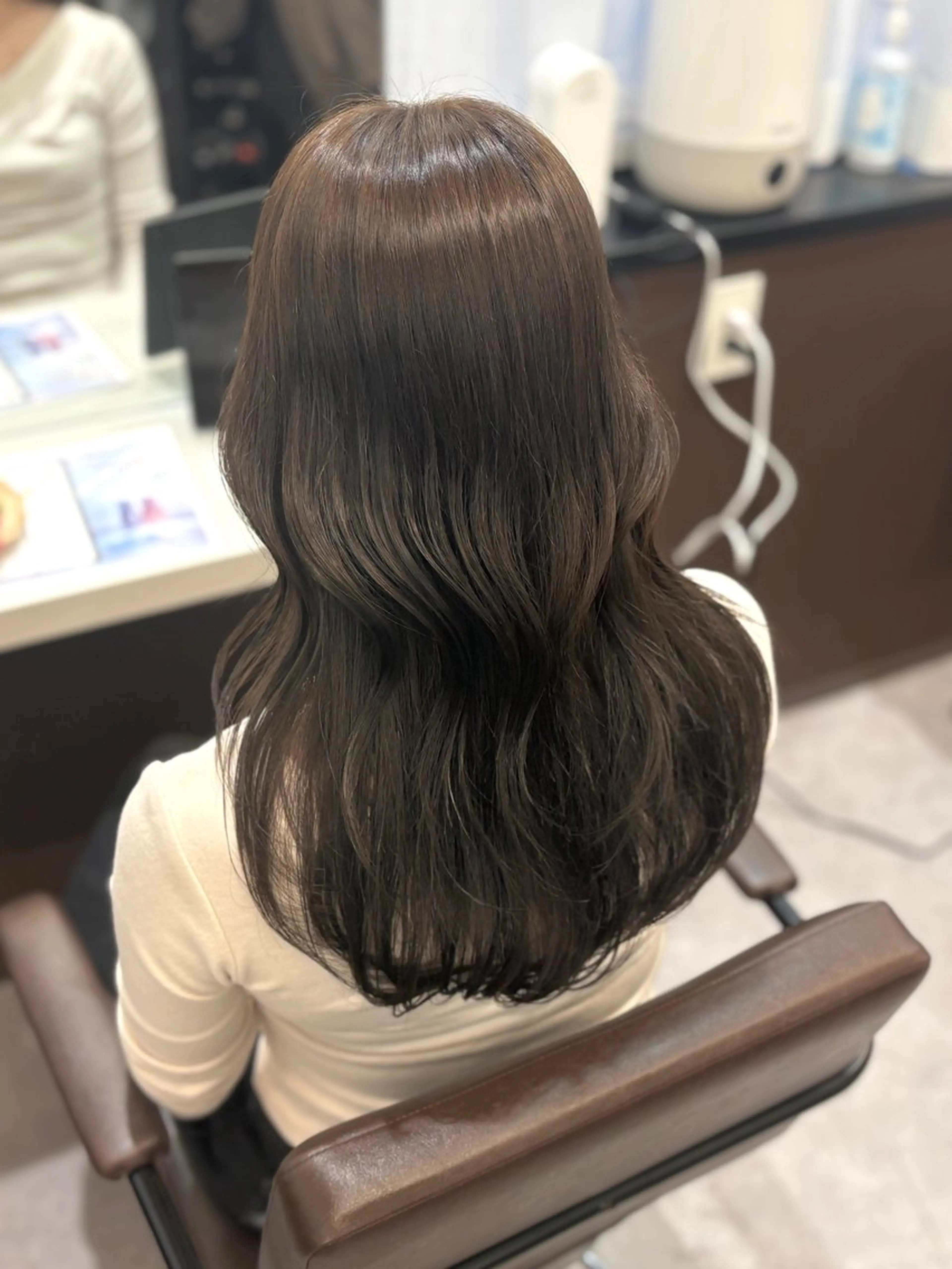 セミロング カラー 韓国×髪質改善カラー 💎hinaのヘアスタイル