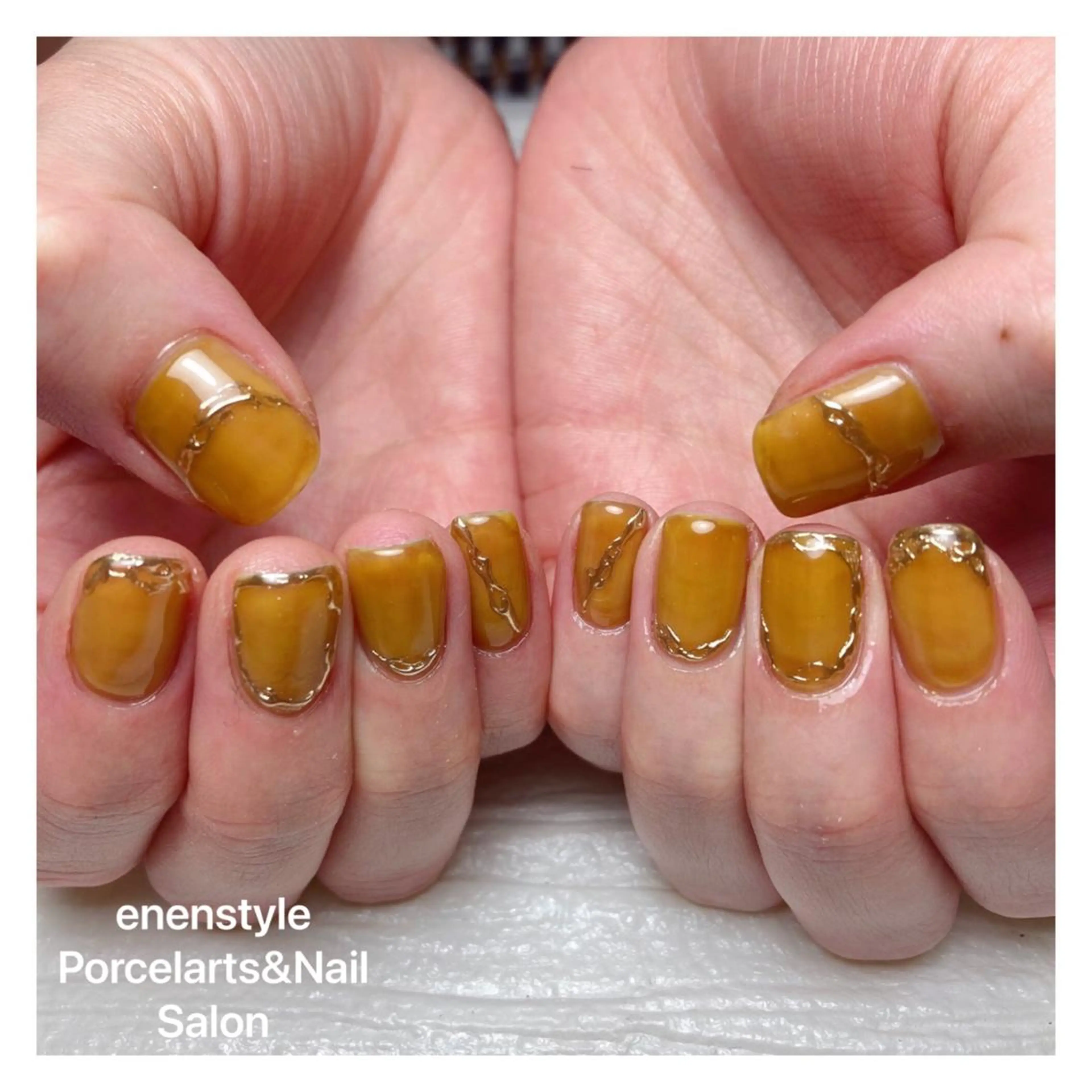 ミディアム ネイル ハンドネイル 👑enen style👑のネイルデザイン