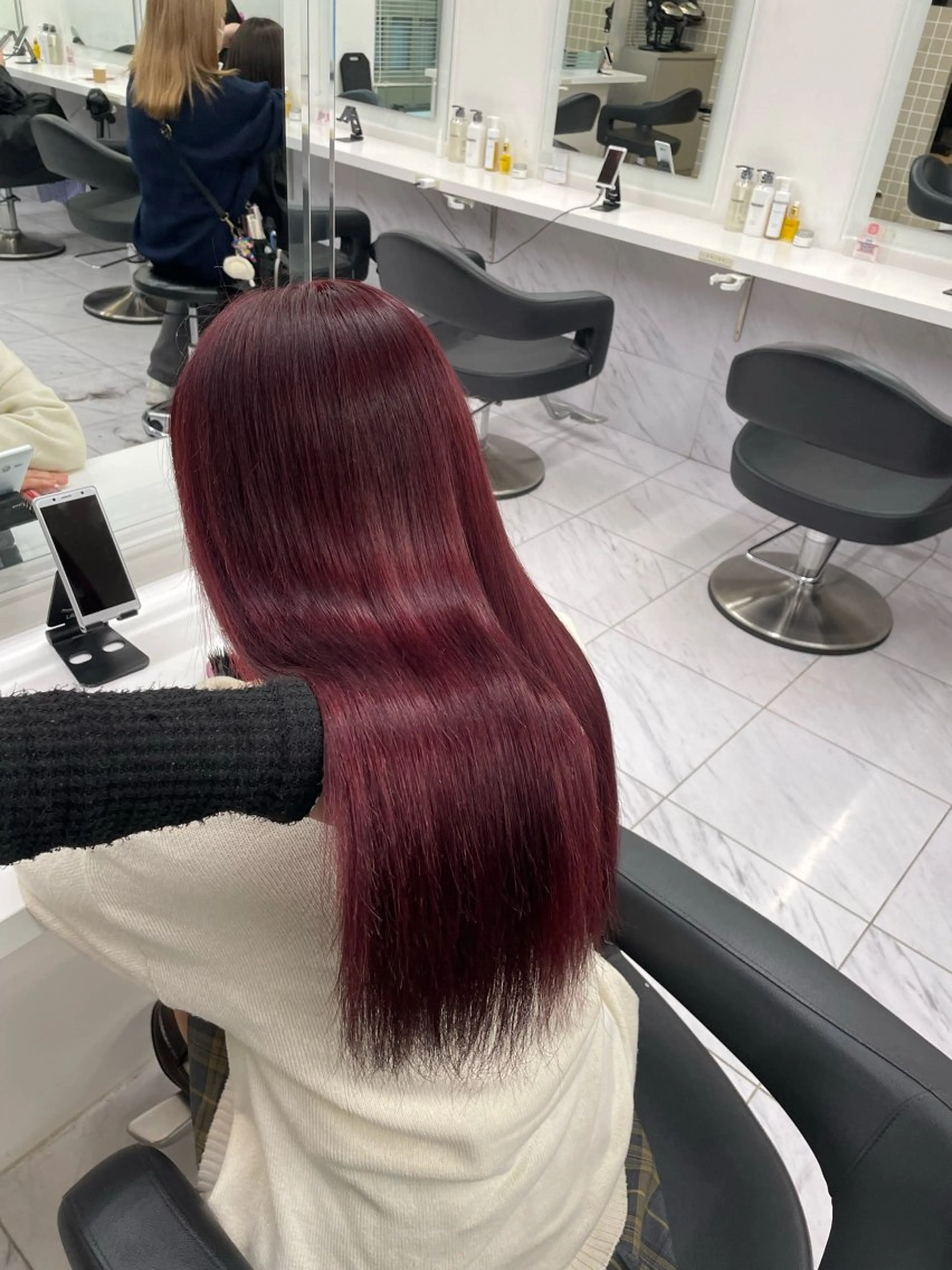 ロング カラー ヘアアレンジ ヘアカラー トリートメント ヘアセット 💗横浜美容室 💗HARUNAのヘアスタイル