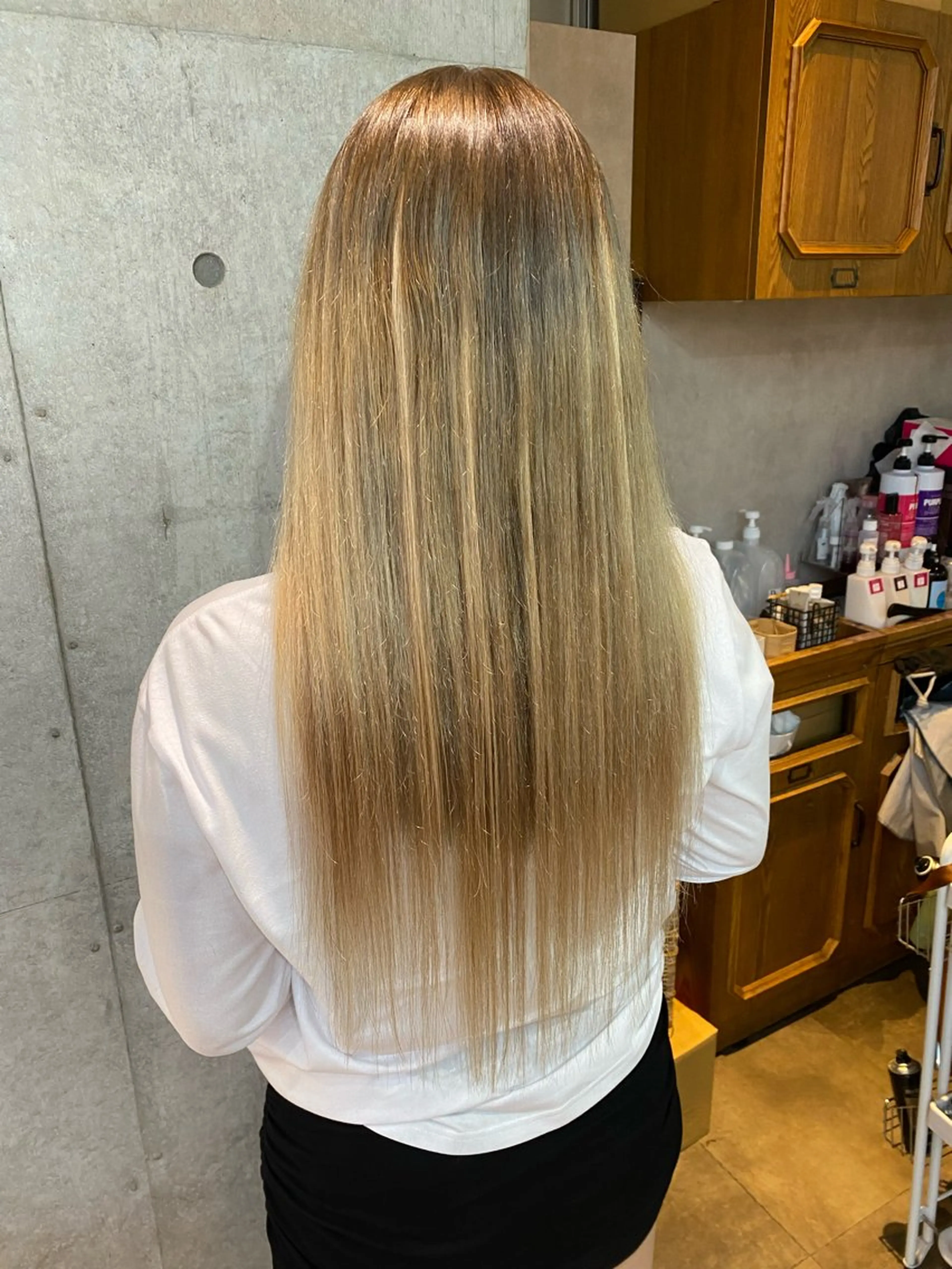 ヘアカラー エクステ 🧸プルエクステ❤︎ ネイルKAO🧸のヘアスタイル