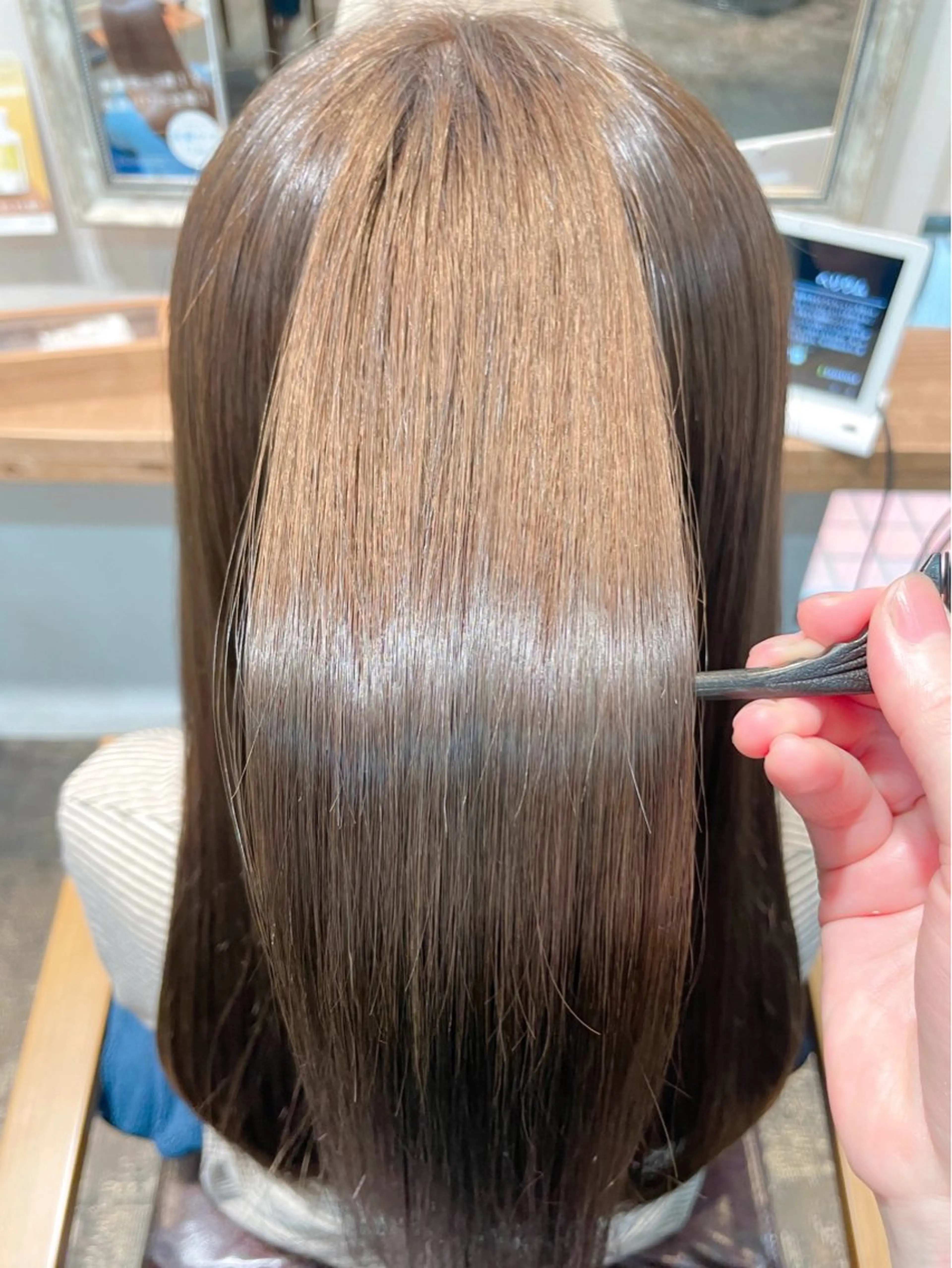 カット＋水素ケアカラー＋水素トリートメントの写真