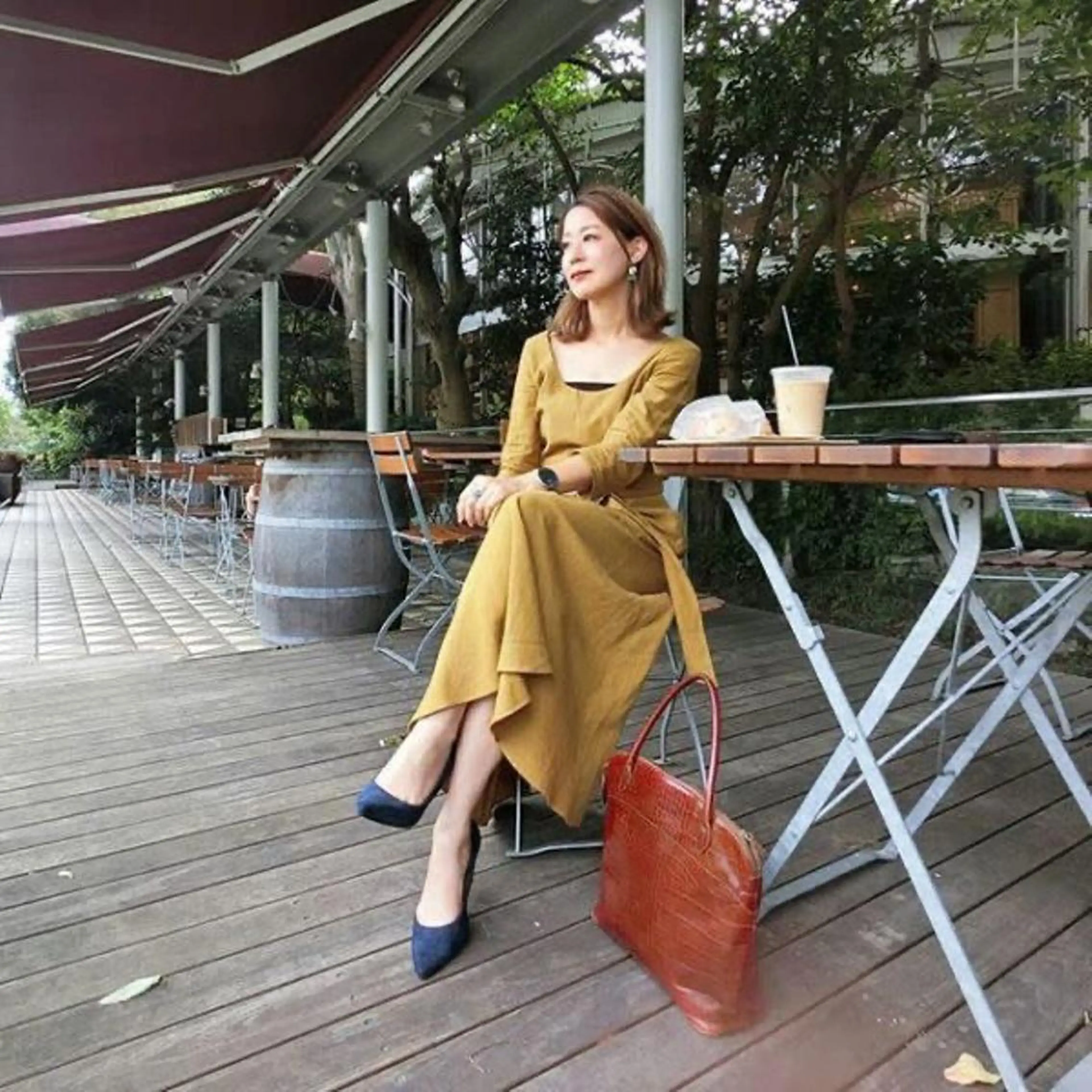 ショート カラー パーマ ヘアアレンジ メンズ キッズ オレンジ 似合わせカット ショートヘア ストレートパーマ ORGA所属・飯塚 朋代のヘアスタイル