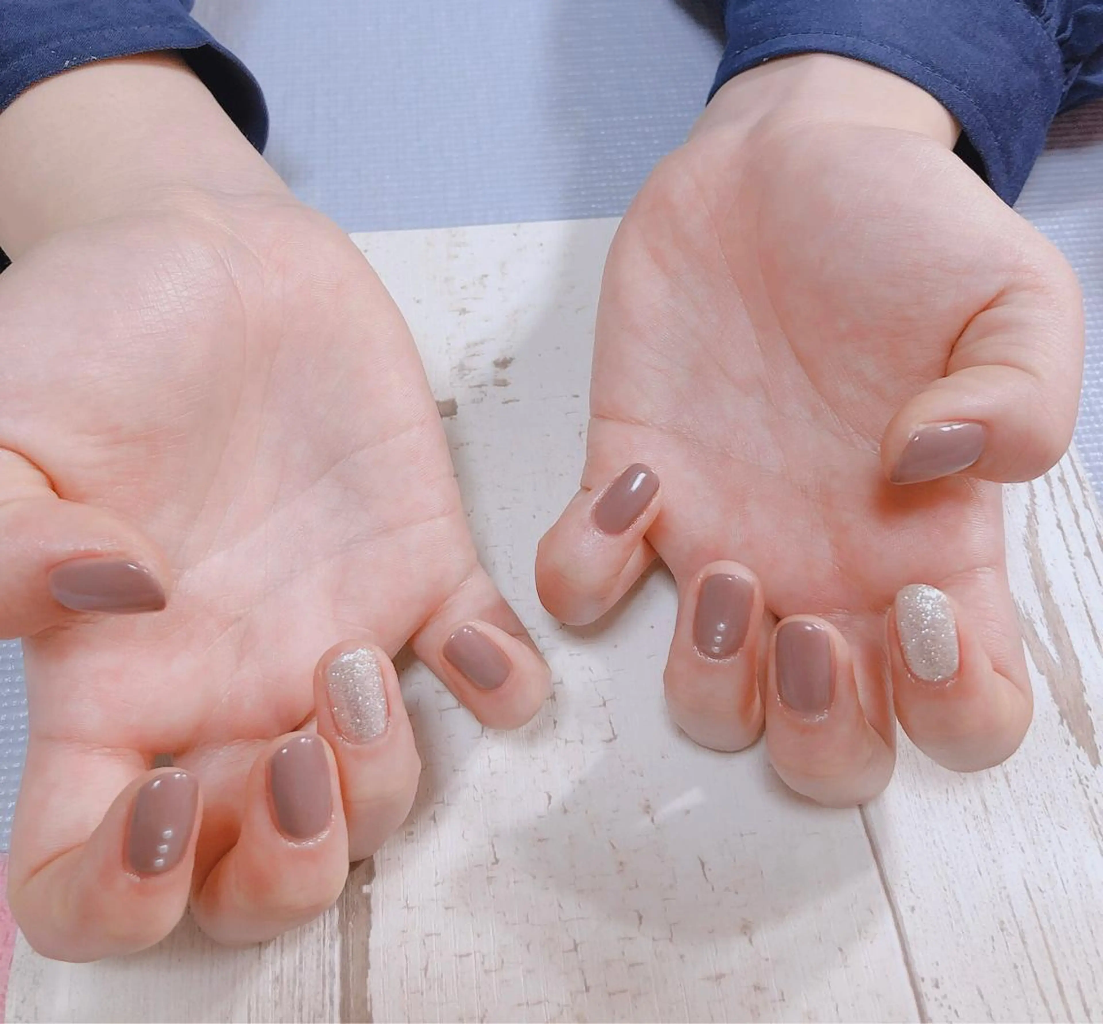 ネイル 北浦和 自爪育成ケアのネイルデザイン