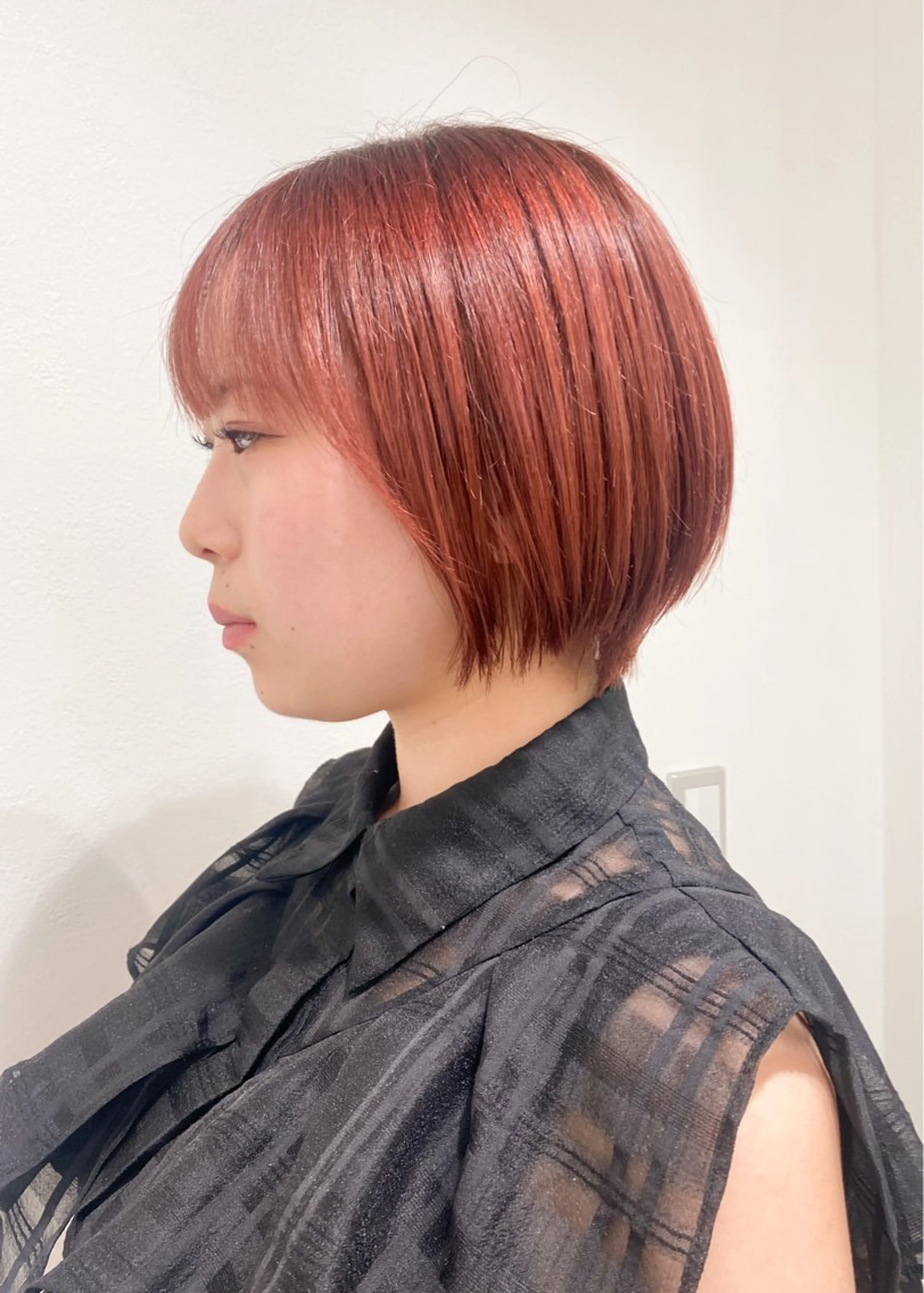 ショート カラー ピンクカラー ショートヘア カット ヘアカラー トリートメント anli所属・tomomi /レイヤーカットのヘアスタイル