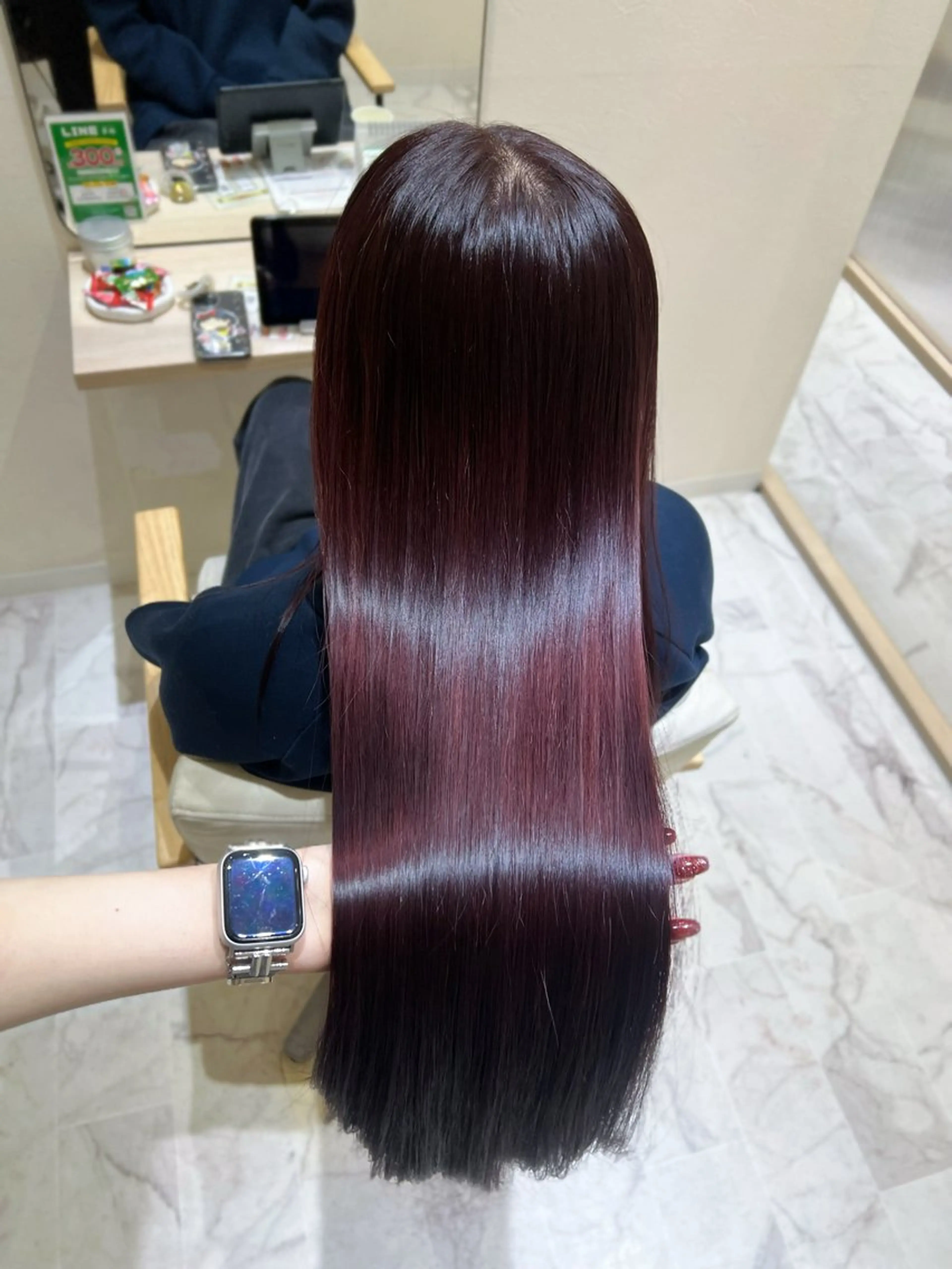 ロング ヘアカラー トリートメント 🎀zina/韓国 🎀amiのヘアスタイル