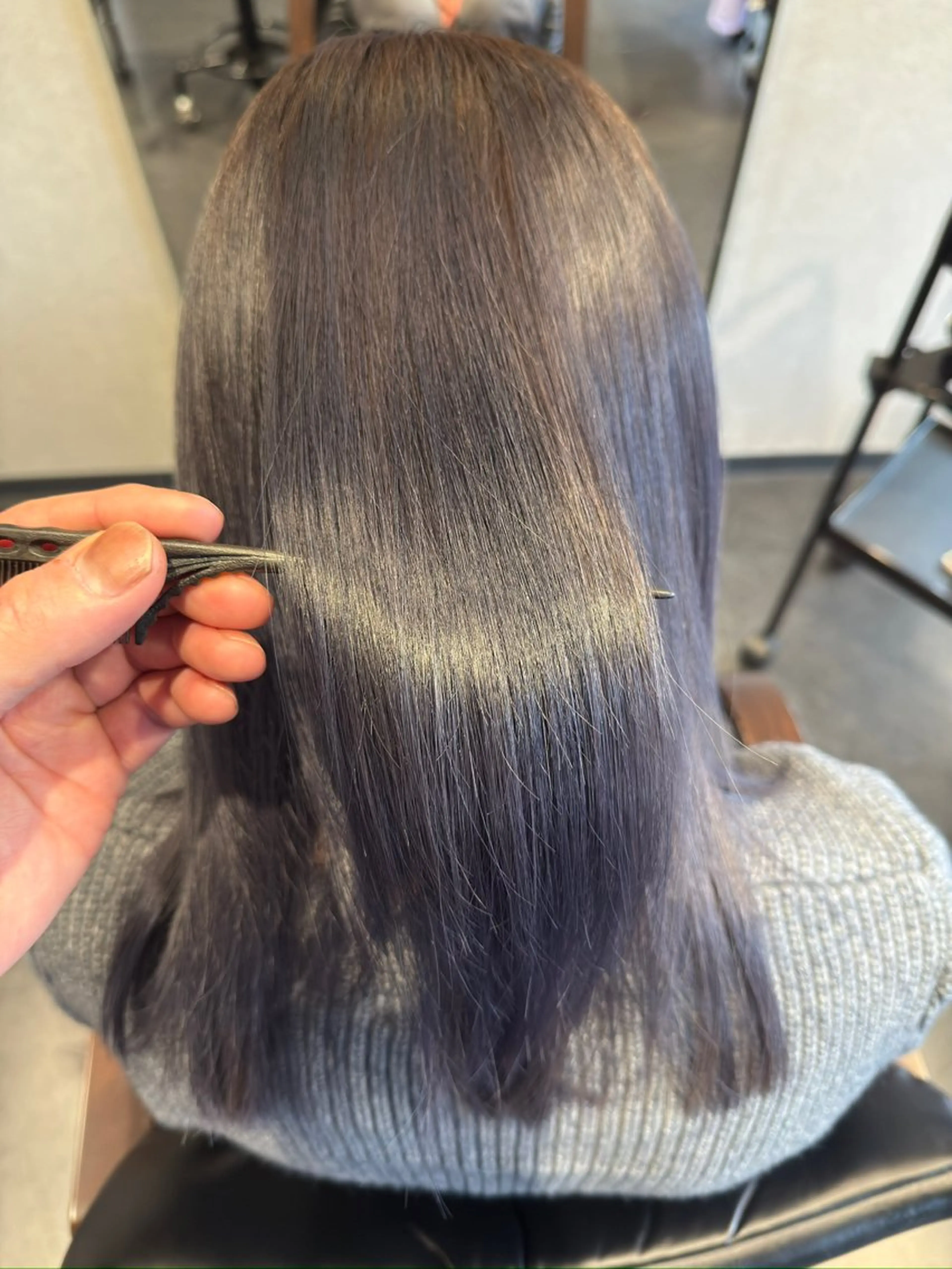 セミロング 髪質改善 髪質改善⚡️カラー 🍀武久 誠🍀のヘアスタイル