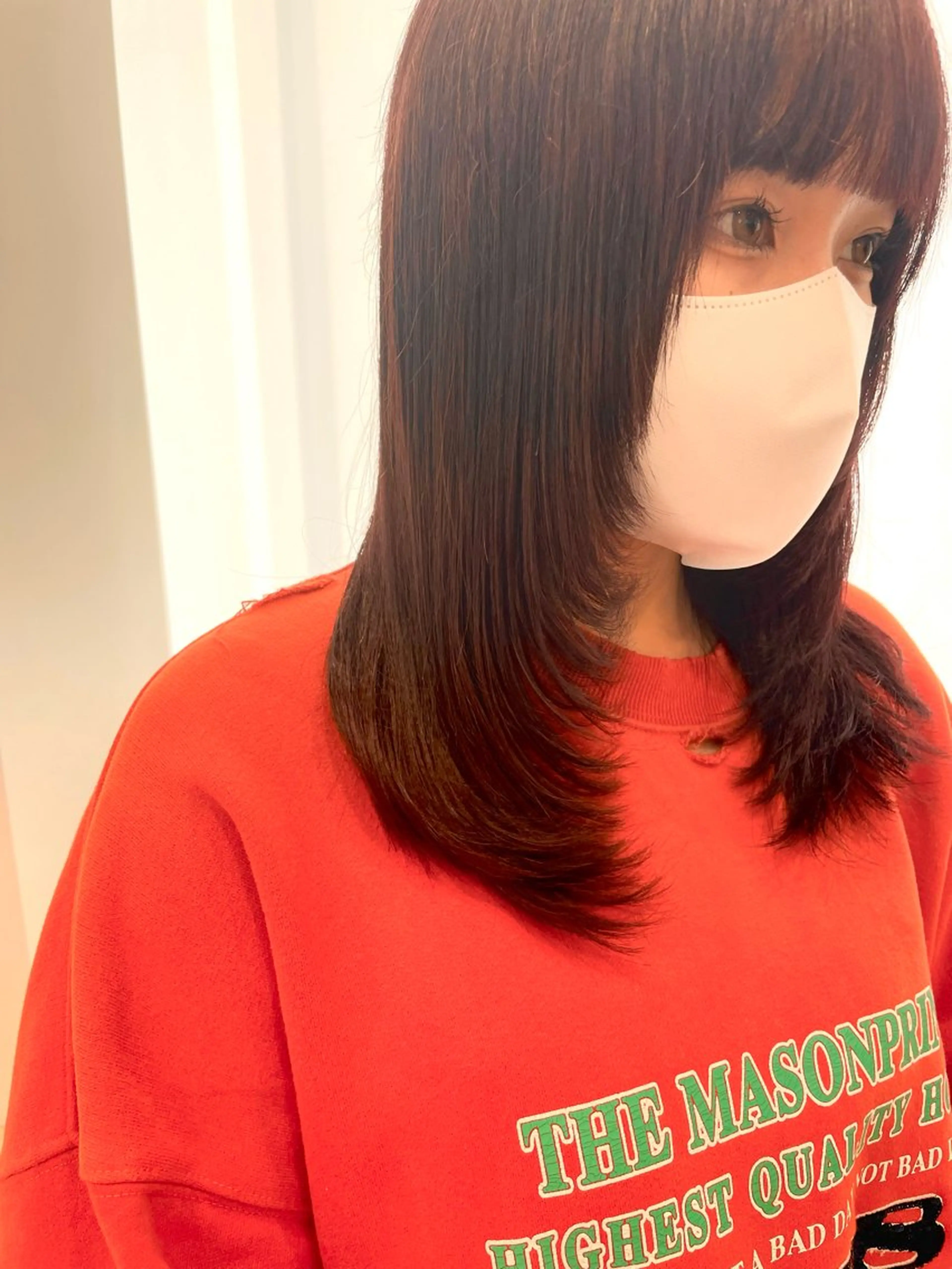 ミディアム カラー ブリーチ ダブルカラー ボブ 顔周りカット タンバルモリ DECORA SORAN【本川越】所属・韓国/顔周り/ボブ/ ショート/大川陽太のヘアスタイル