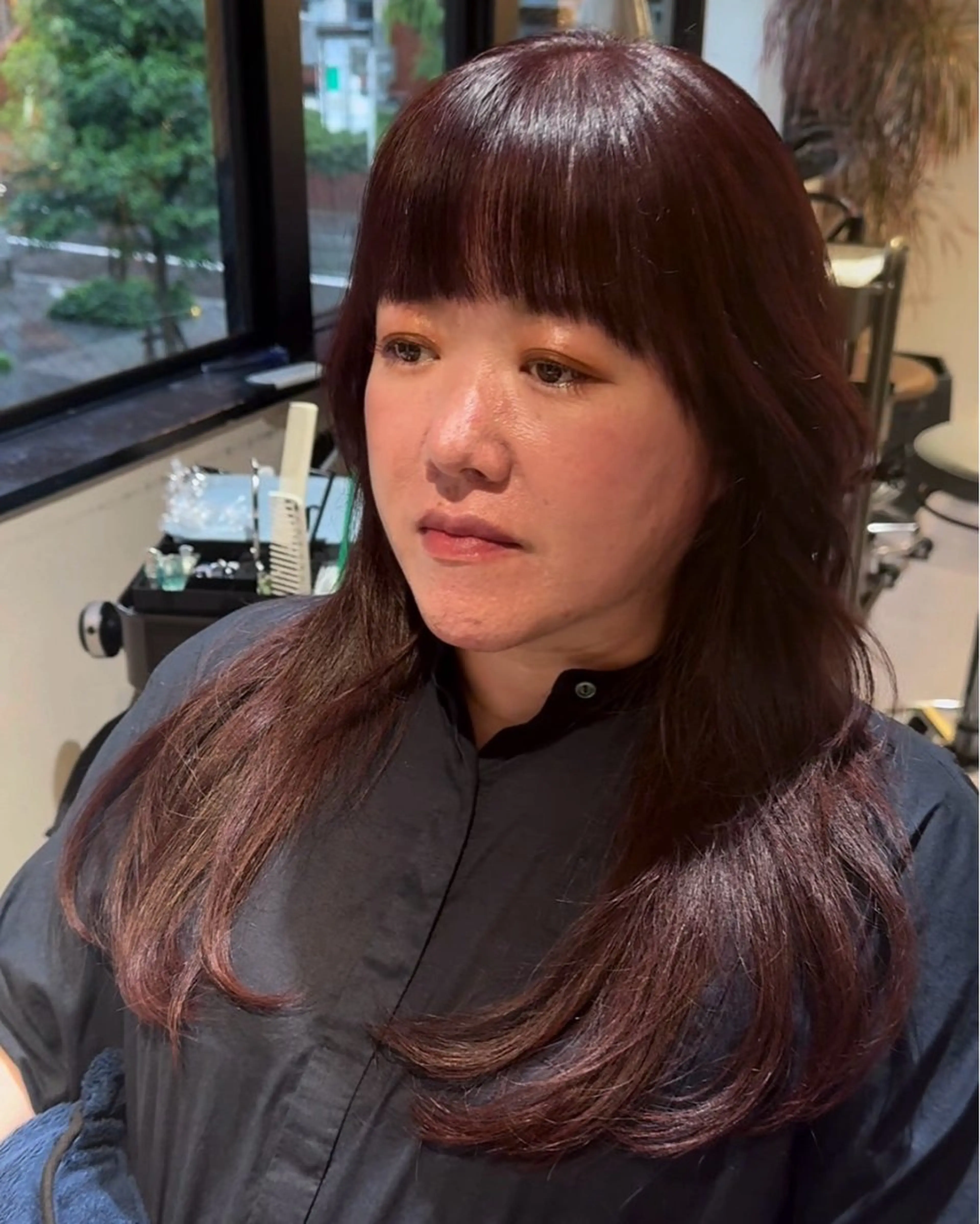 ロング カラー レイヤーカット 髪質改善/美髪/矯正 専門【西梅田】ぺーのヘアスタイル