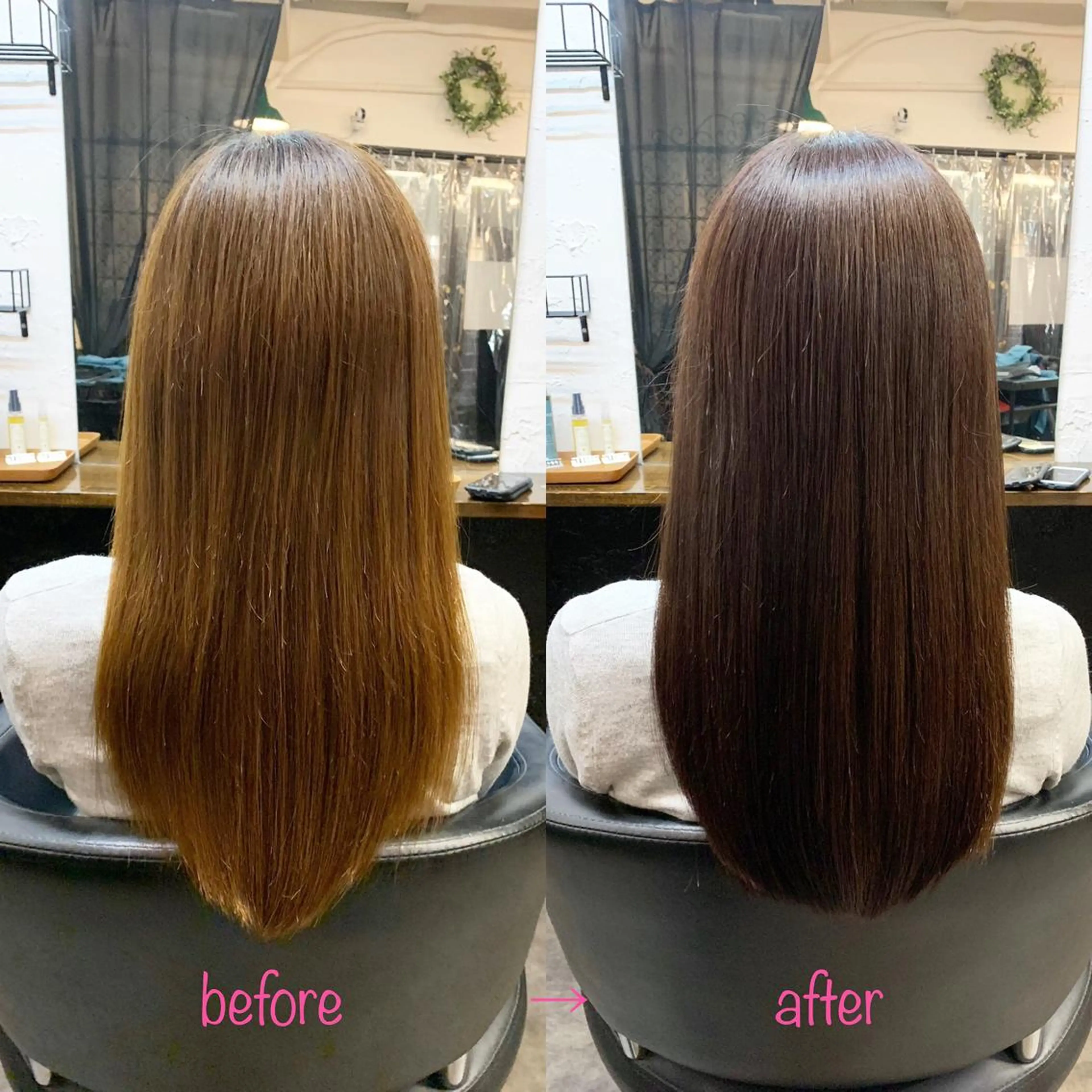 セミロング 縮毛矯正 縮毛矯正&髪質改善 MAILHAIRのヘアスタイル