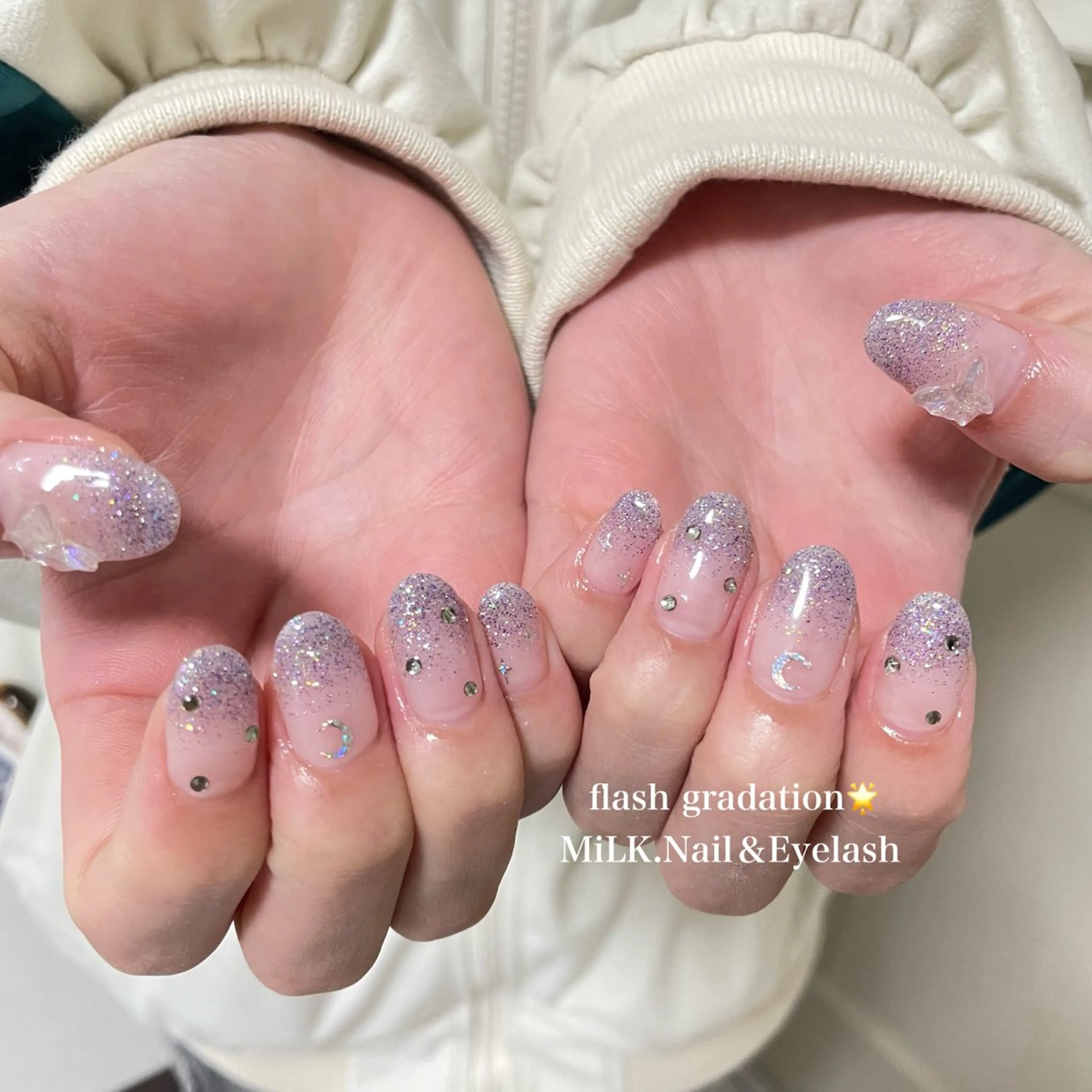 ネイル 持ち込み シンプルネイル ハンドネイル MiLK.   Nail&Eyelash所属・MiLK. wakaのマツエク・マツパデザイン