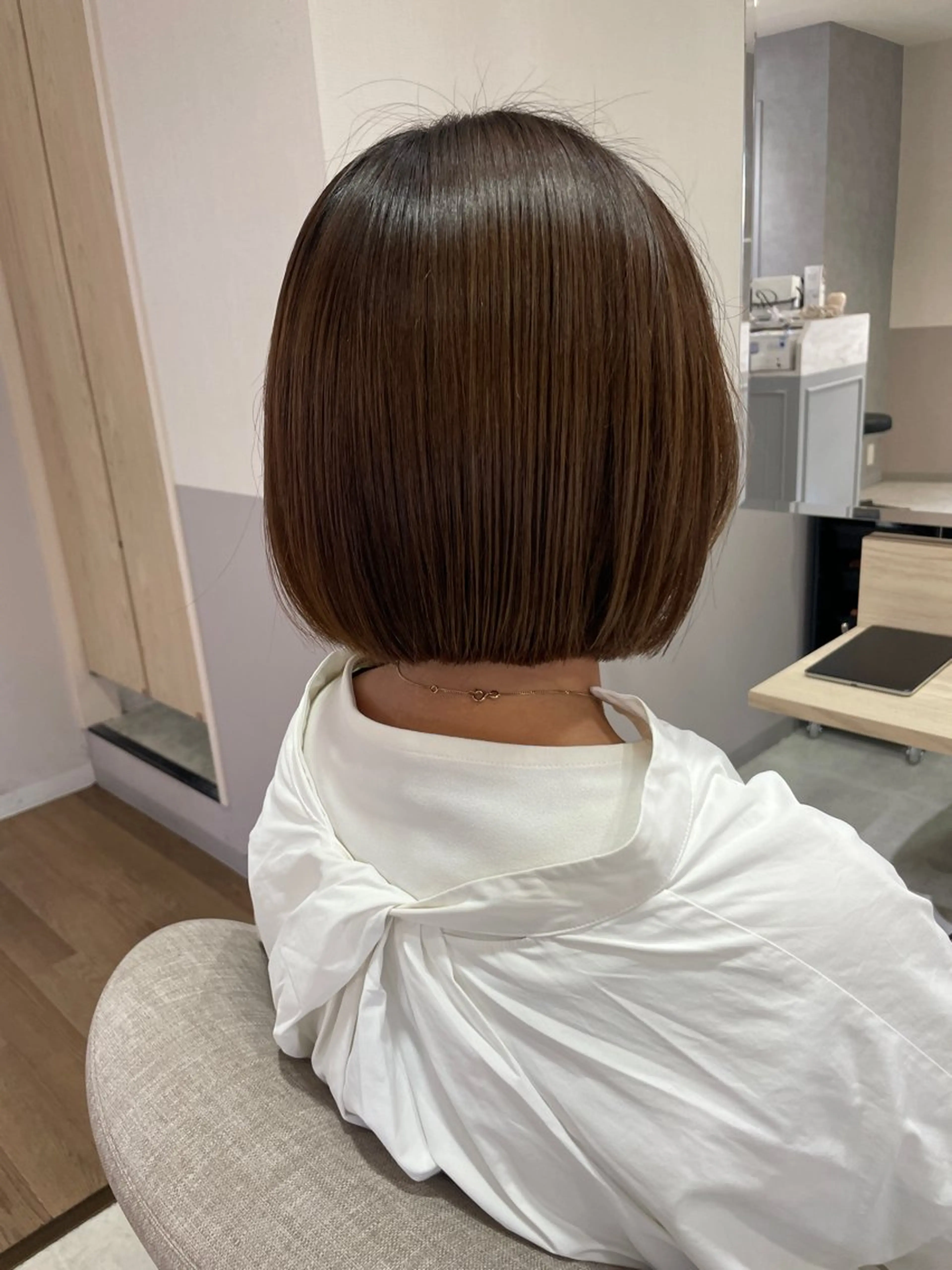 ショート カラー ボブ カット ヘッドスパ HARUKA韓国ヘア /Luana梅田のヘアスタイル