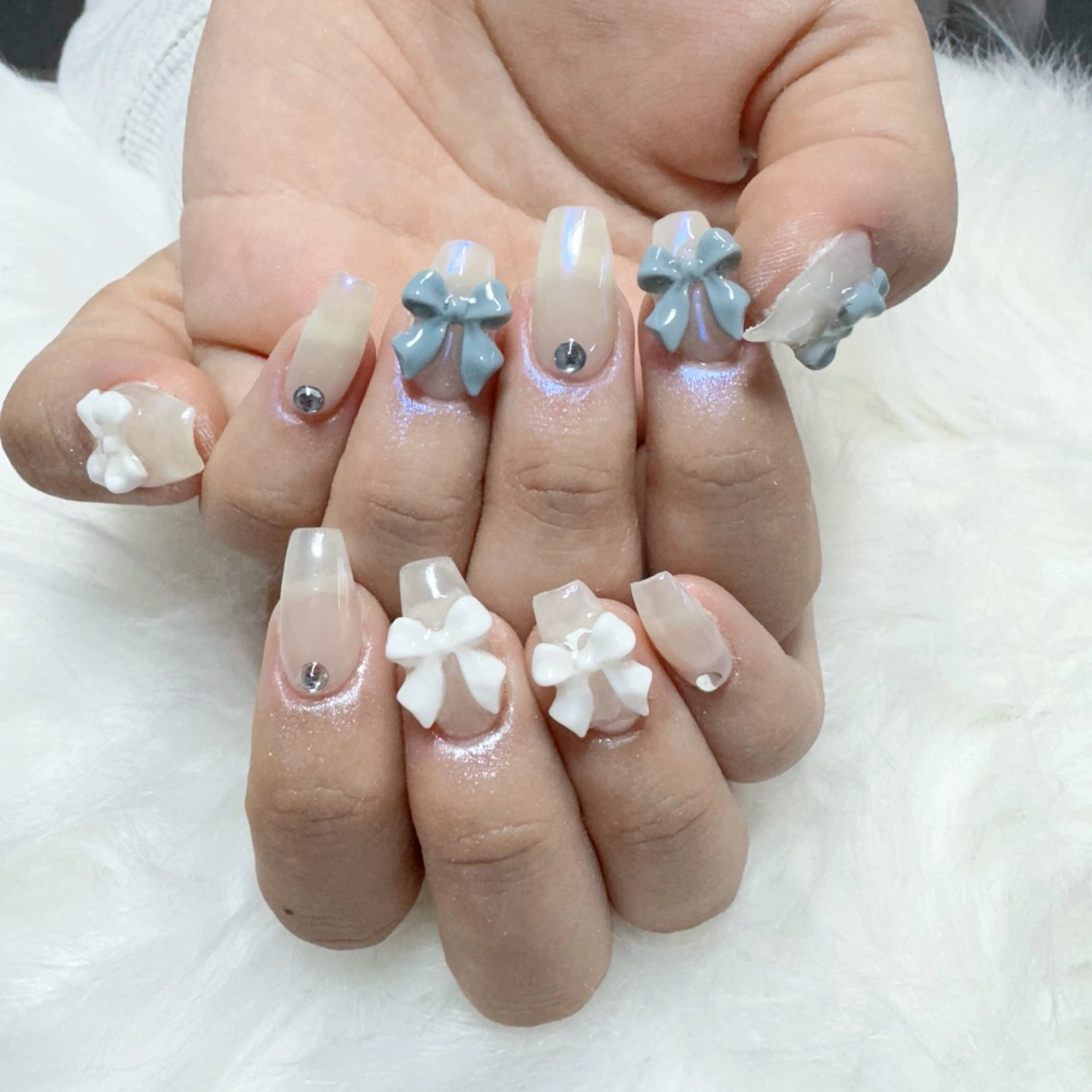 ネイル ハンドネイル 🎀nana🫧 ワンホンネイル🎀のネイルデザイン