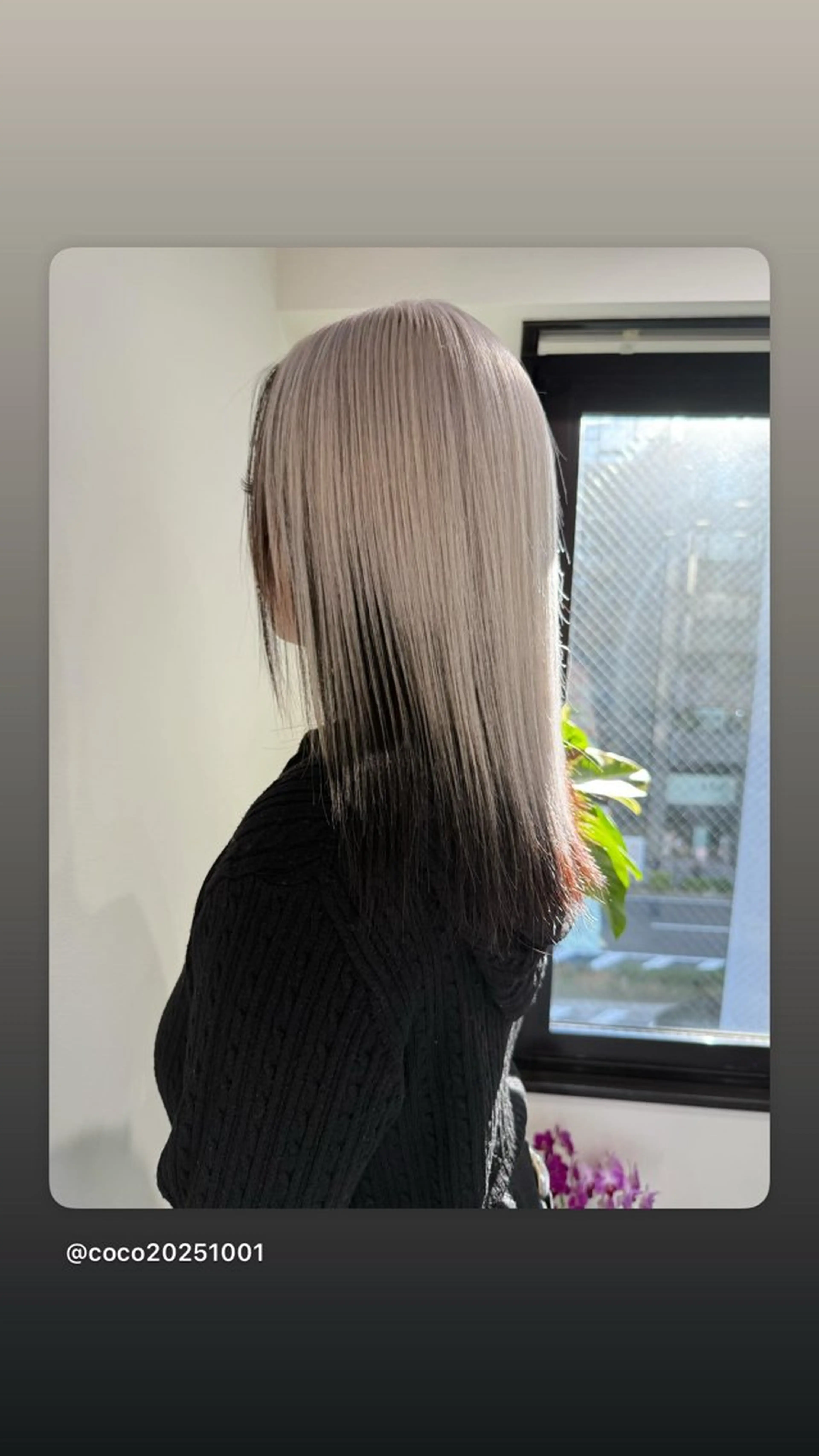 セミロング カラー ブリーチ ヘアカラー COCO/ブリーチ エクステ/ハイトーンのヘアスタイル