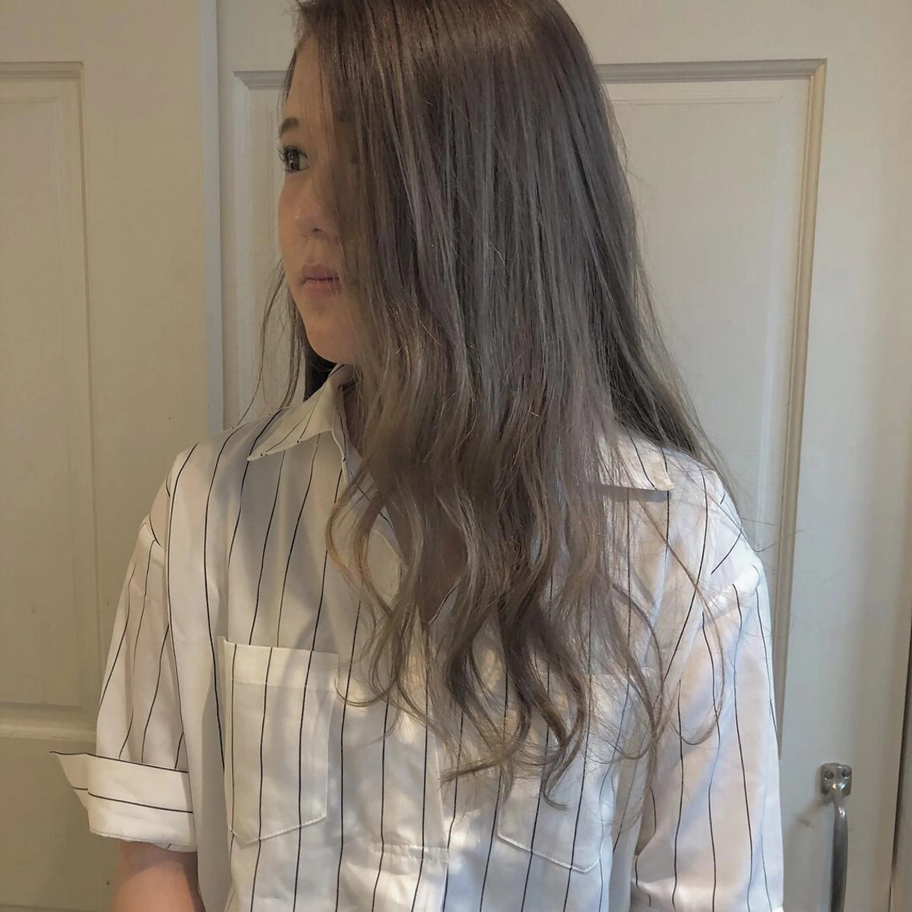 ロング カット ヘアカラー トリートメント 🌸ハイトーン 新田　廉 🌸のヘアスタイル