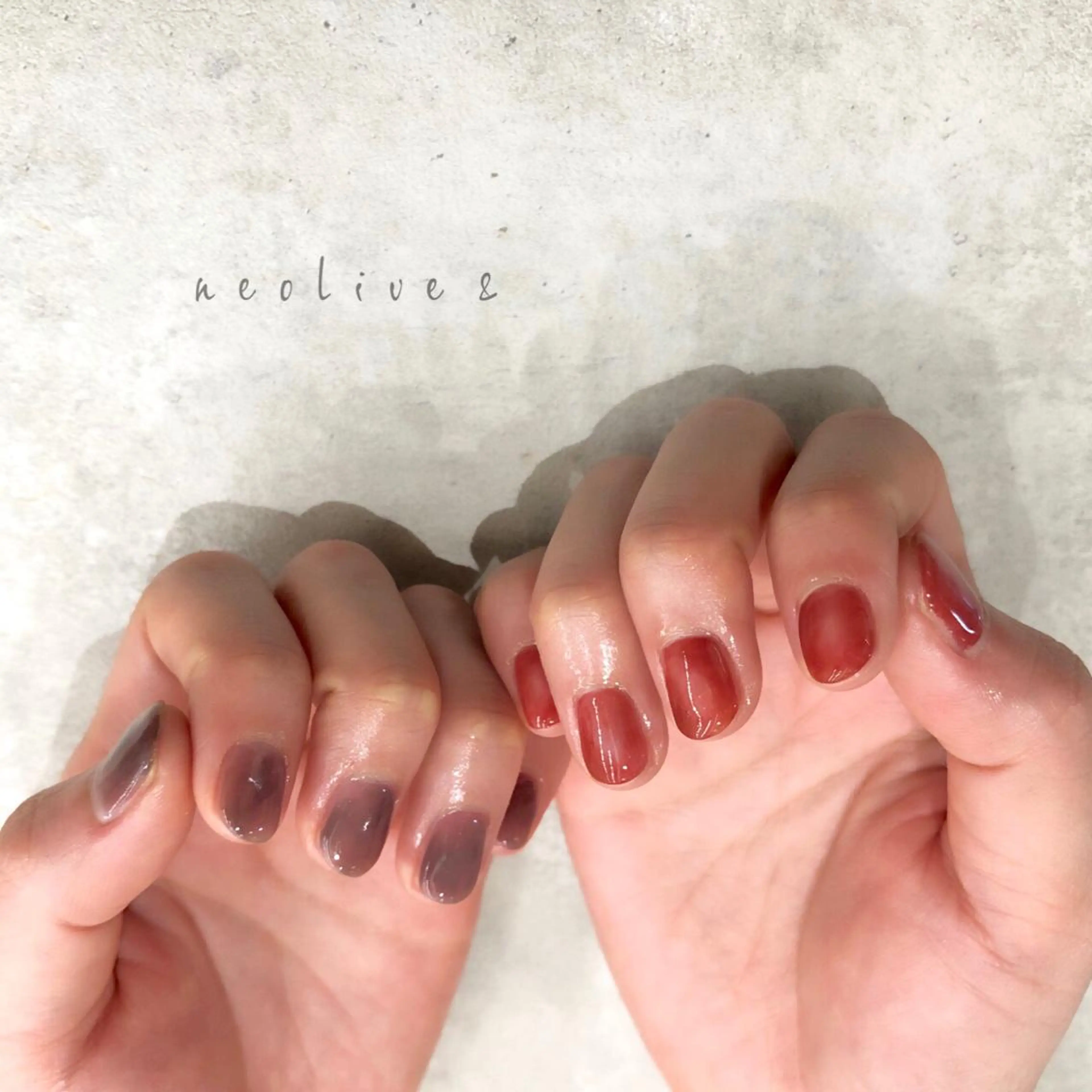 セミロング ネイル ハンドネイル Yuriko Omi パラジェル/渋谷のネイルデザイン