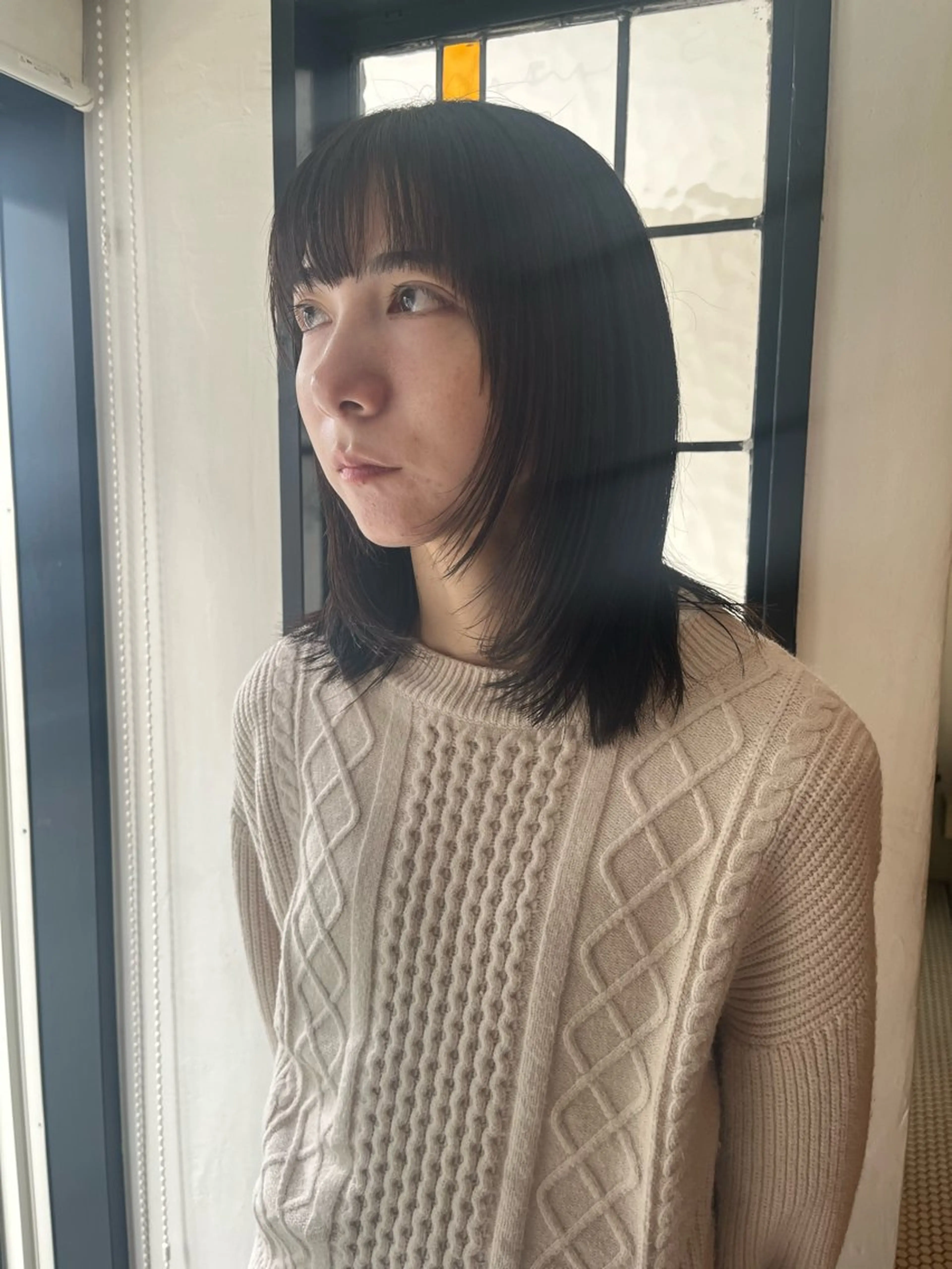 ミディアム レイヤーカット 🧸メンズカット 🧸conatsuのヘアスタイル