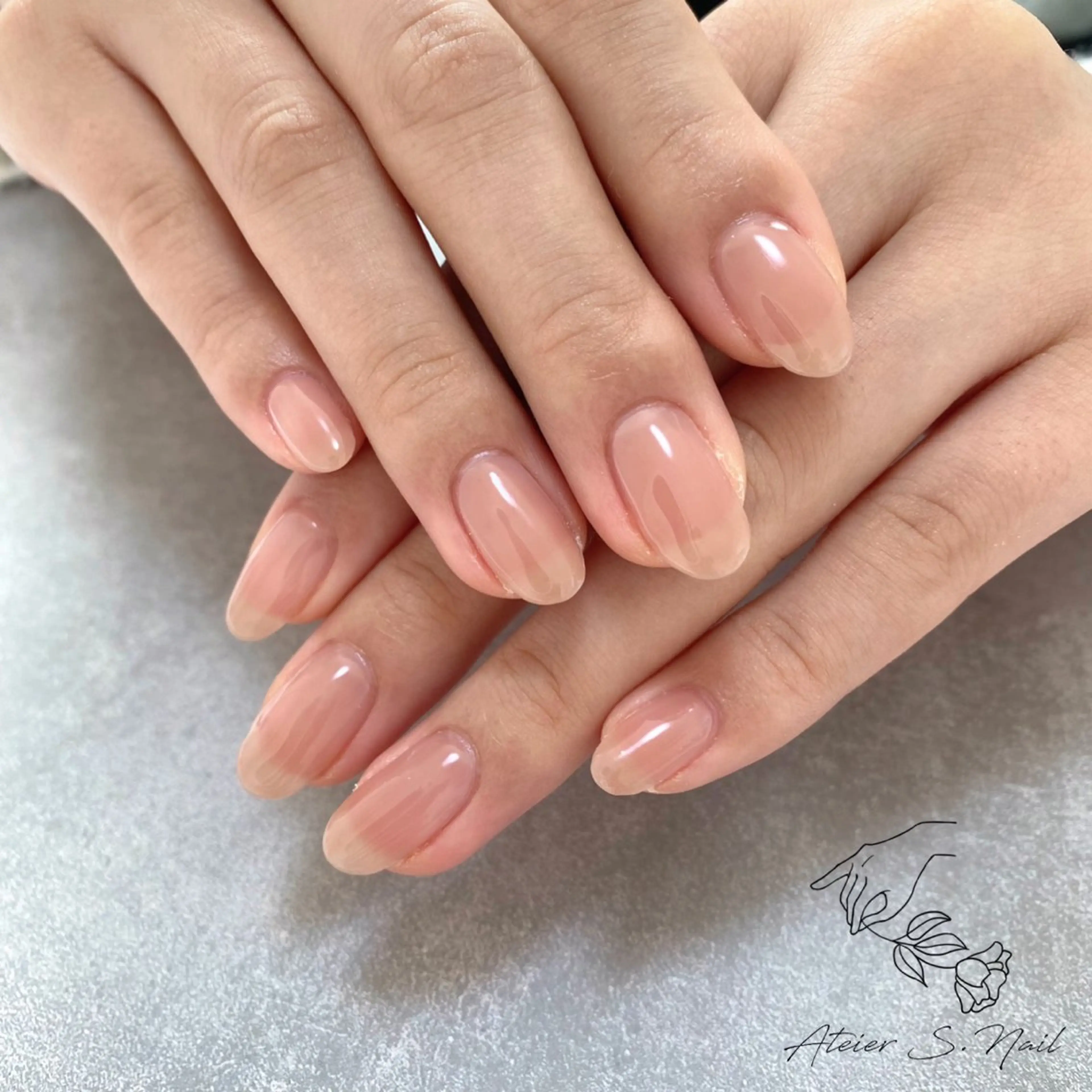 ネイル ワンカラーネイル Atelier S.nailのネイルデザイン