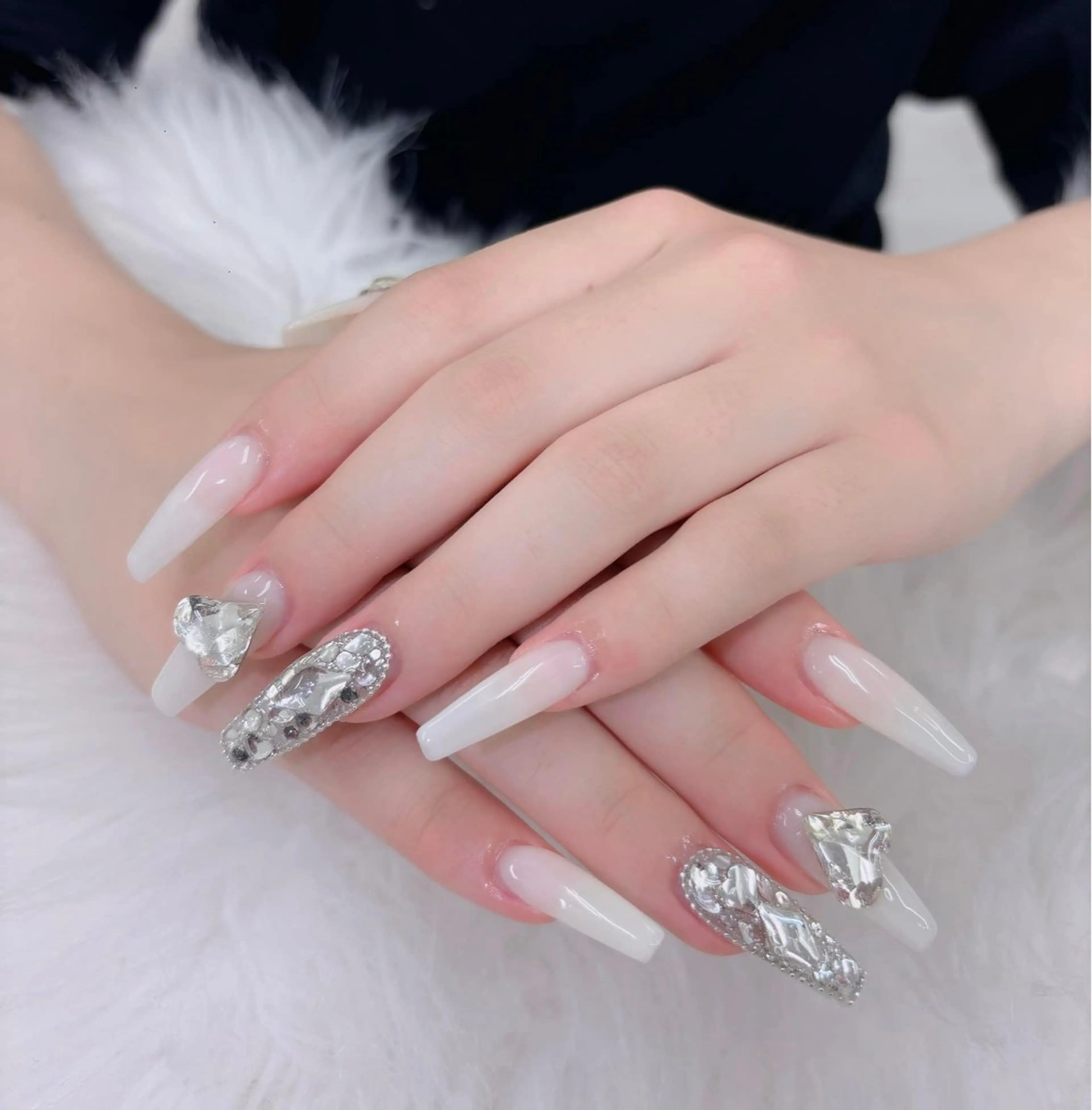 ネイル アートネイル 韓国ネイル 持ち込み ワンホンネイル ハンドネイル Lenie Nail Salonのネイルデザイン