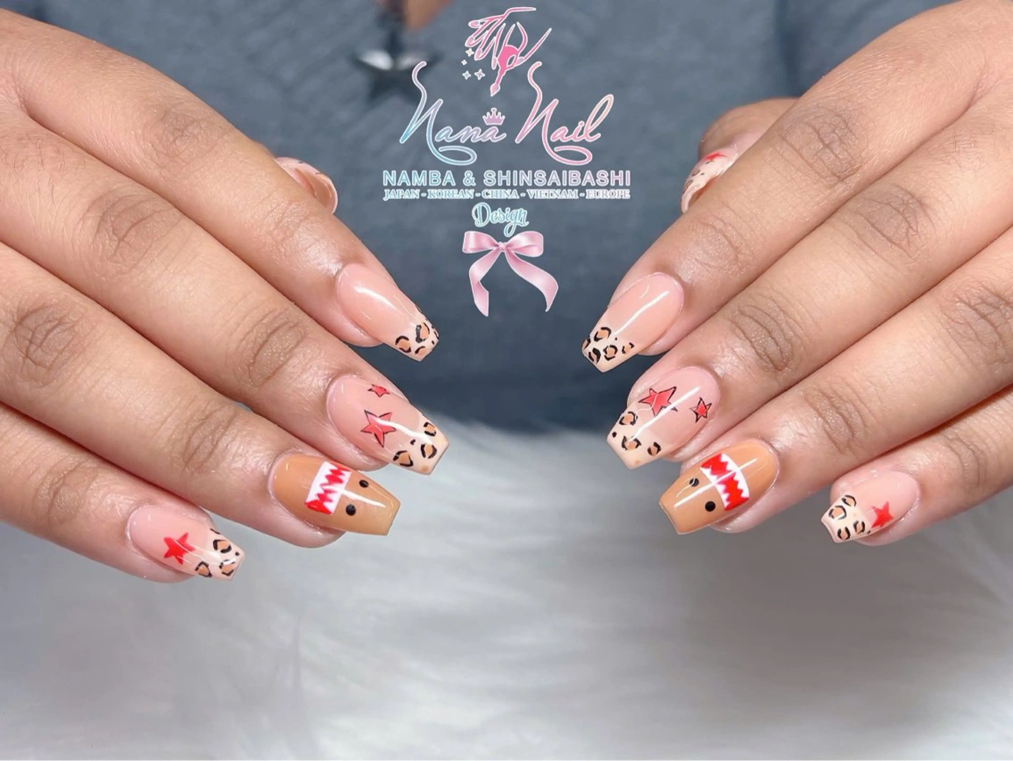 ネイル アートネイル フットネイル 韓国ネイル ロングネイル 持ち込み リナネイル 長堀橋店／東心斎橋店のネイルデザイン