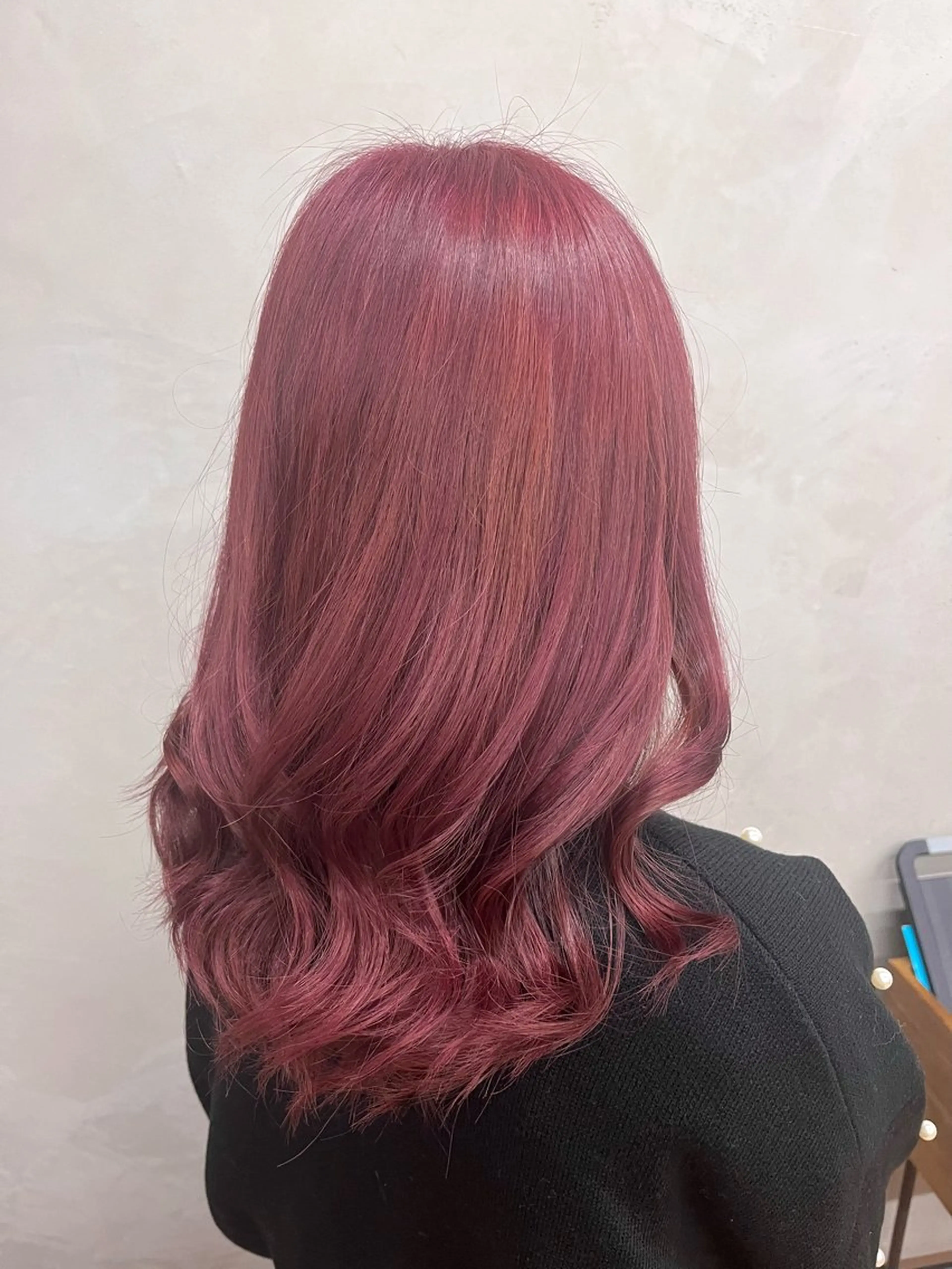 セミロング カラー レッドカラー カット ヘアカラー 【カットモデル募集】 ⭐️airi⭐️のヘアスタイル