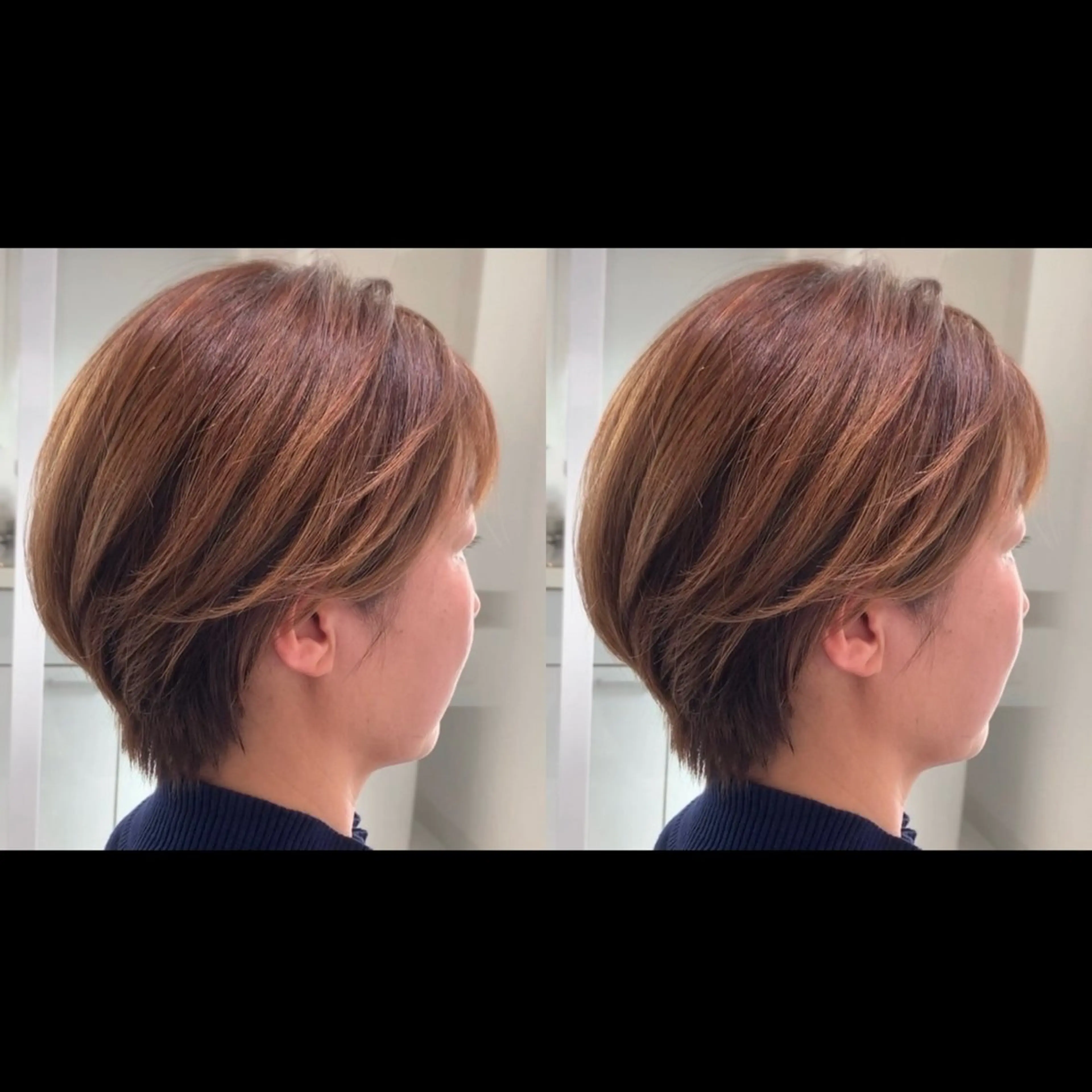 ショート カラー ショートボブ ブラウンカラー ナチュラルブラウン ボブ ショートヘア カットスタジオケン所属・【9時〜24時】 KENのヘアスタイル