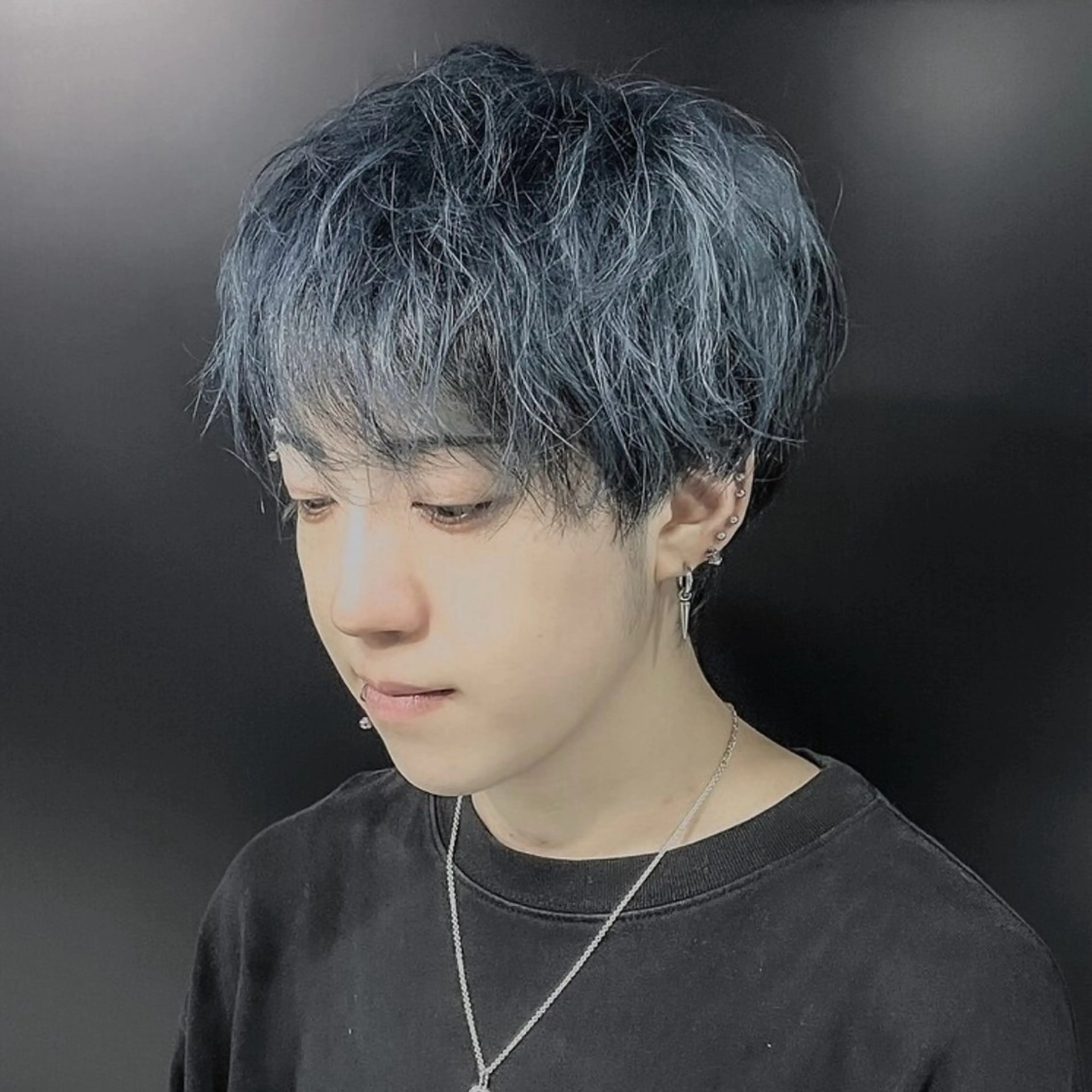 カラー メンズ ヘアカラー トリートメント ヘアセット メンズ/アメ村/河合 顕正のヘアスタイル