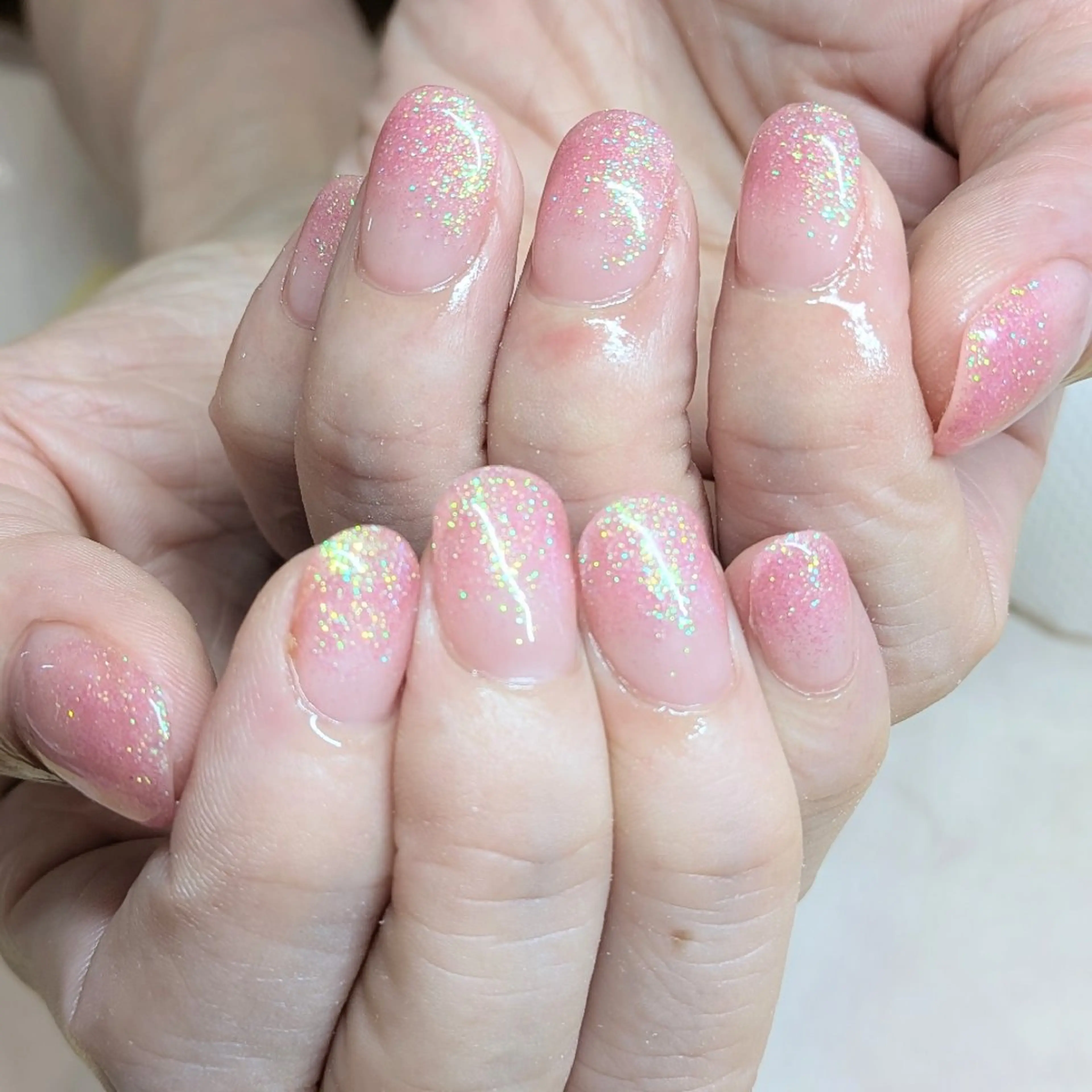 ネイル ラメ(グリッター) ラメグラデーション Gerbera Nailistのネイルデザイン