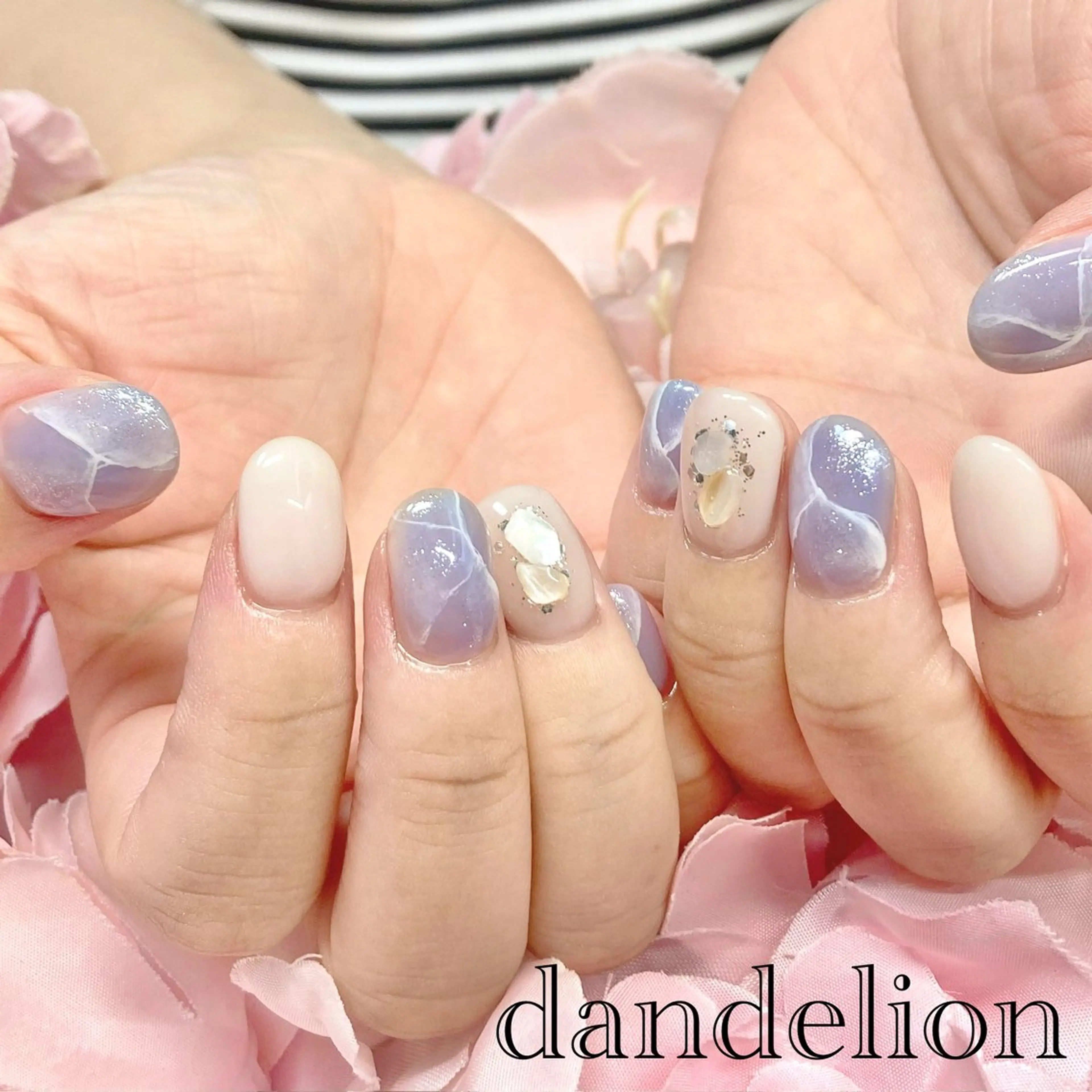 ネイル ハンドネイル ハンドケア dandelion ダンデライオンのネイルデザイン