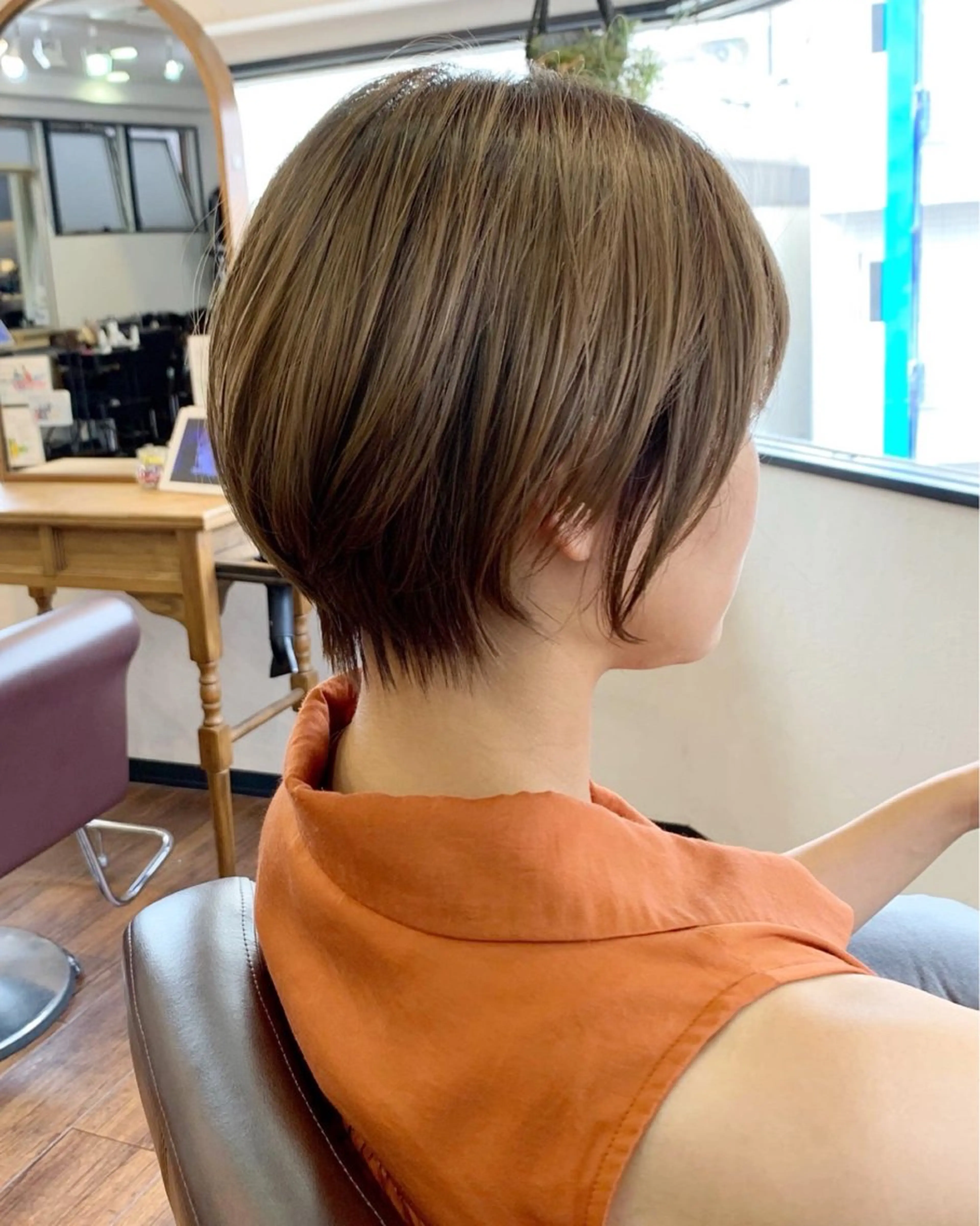 ショート カット トリートメント 縮毛矯正/ショート/ レイヤー/畑中正敏のヘアスタイル