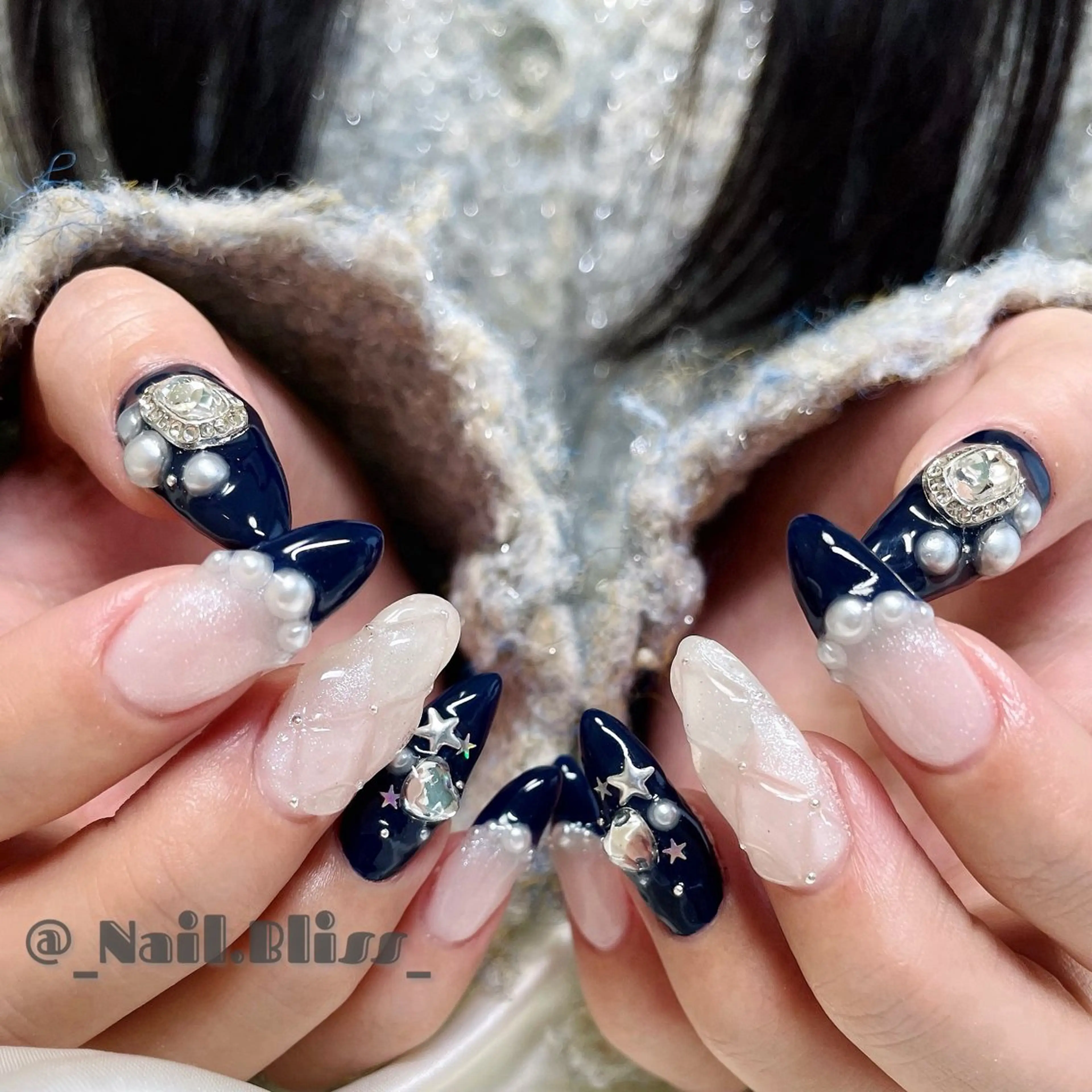 ネイル フレンチネイル ハンドネイル NAIL BLISSのネイルデザイン