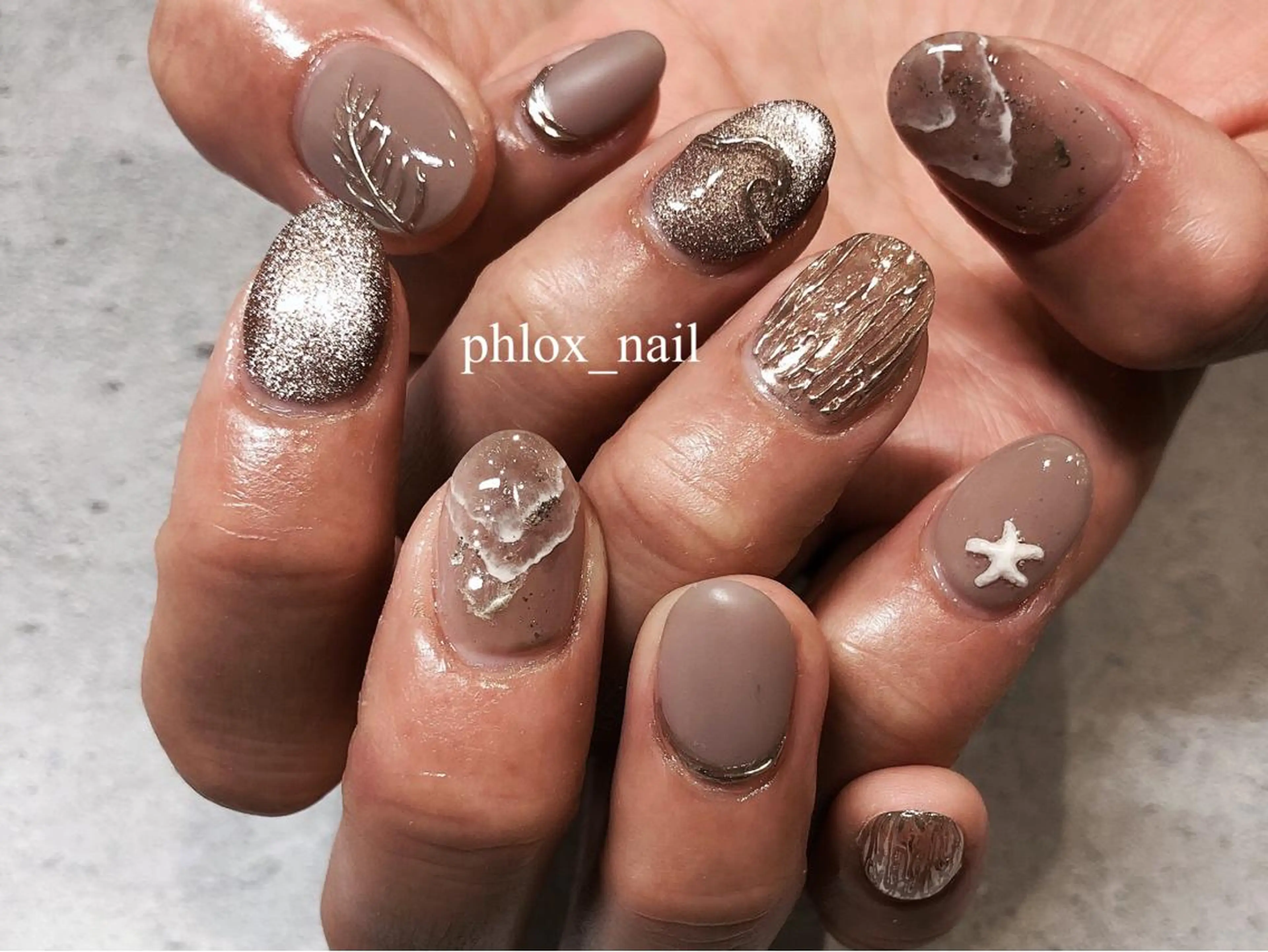 ネイル s/w ＿shokoのネイルデザイン